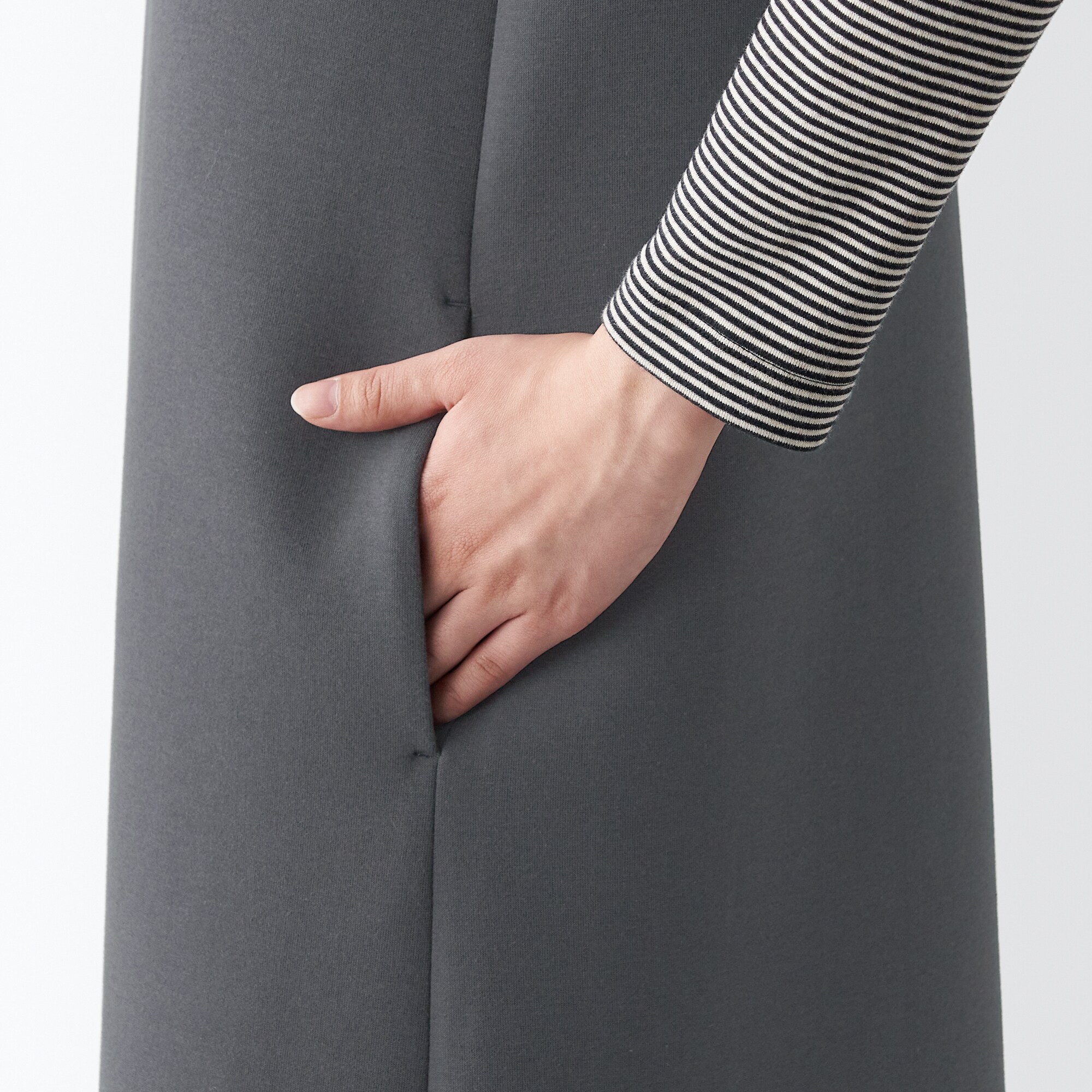 二重編みスウェットジャンパースカート