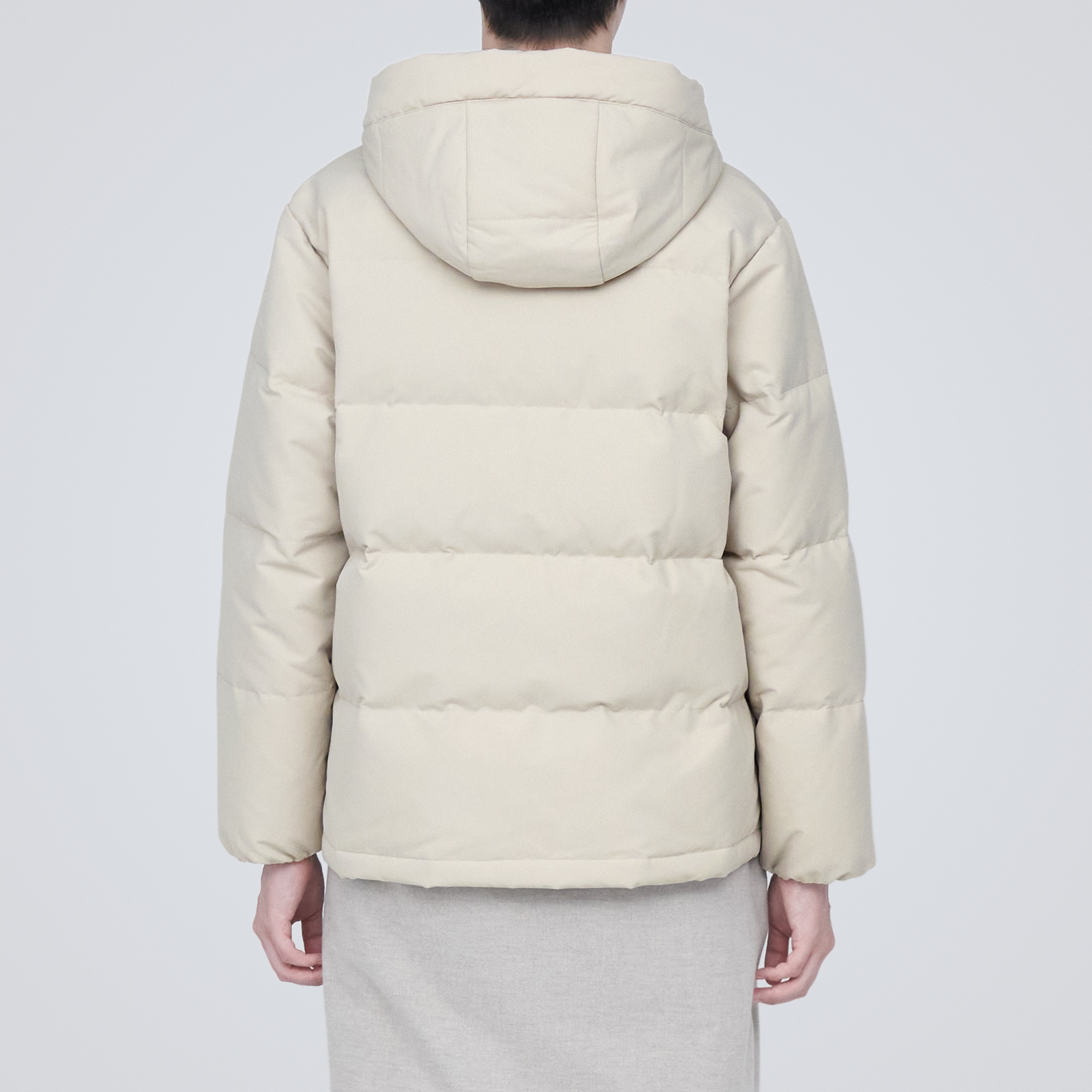 撥水フード付きダウンジャケット