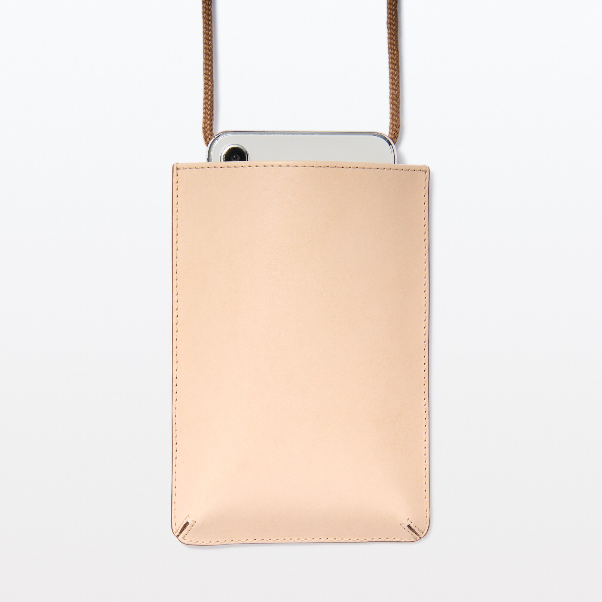 イタリア産ヌメ革　ミニサコッシュ