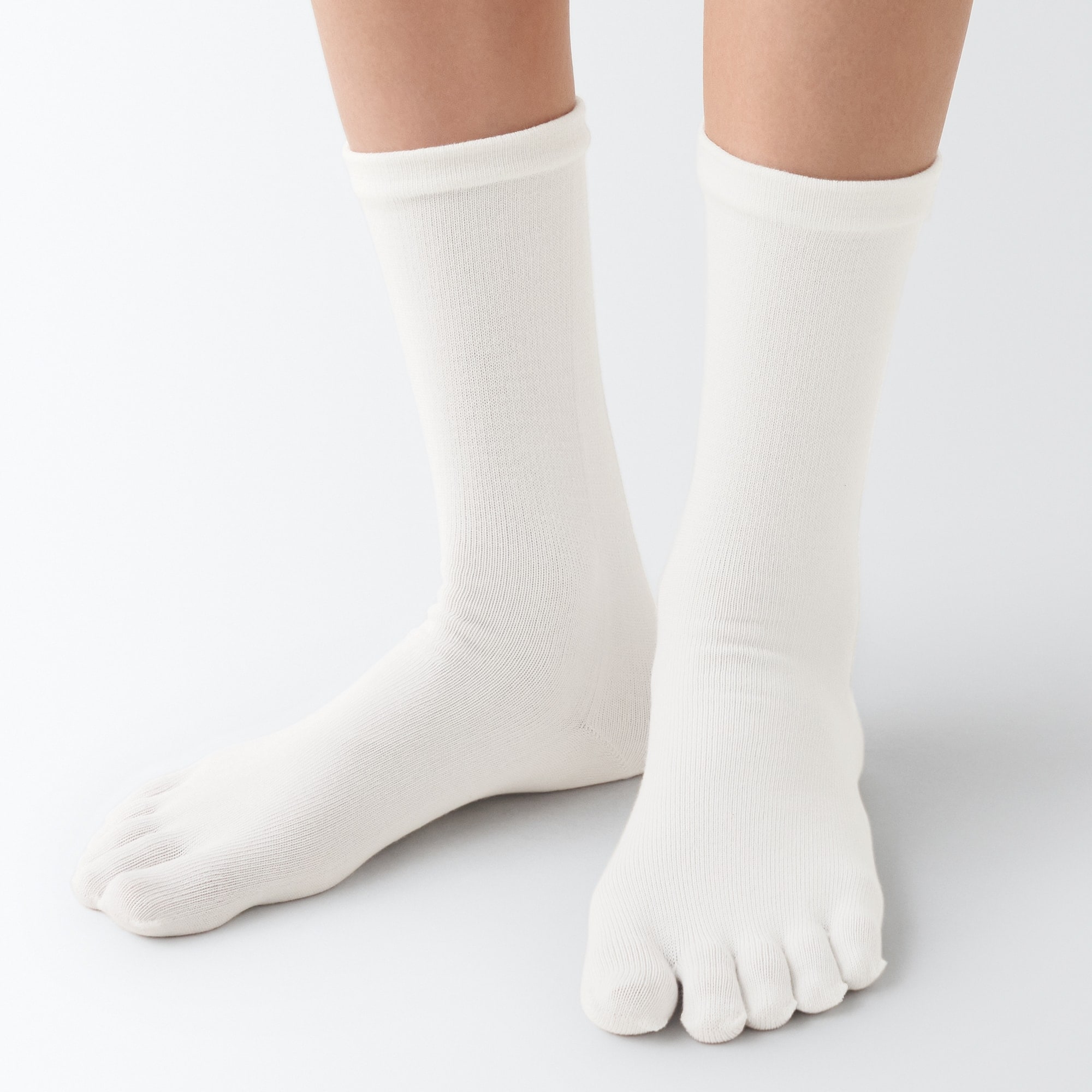 婦人　足なり直角　５本指靴下