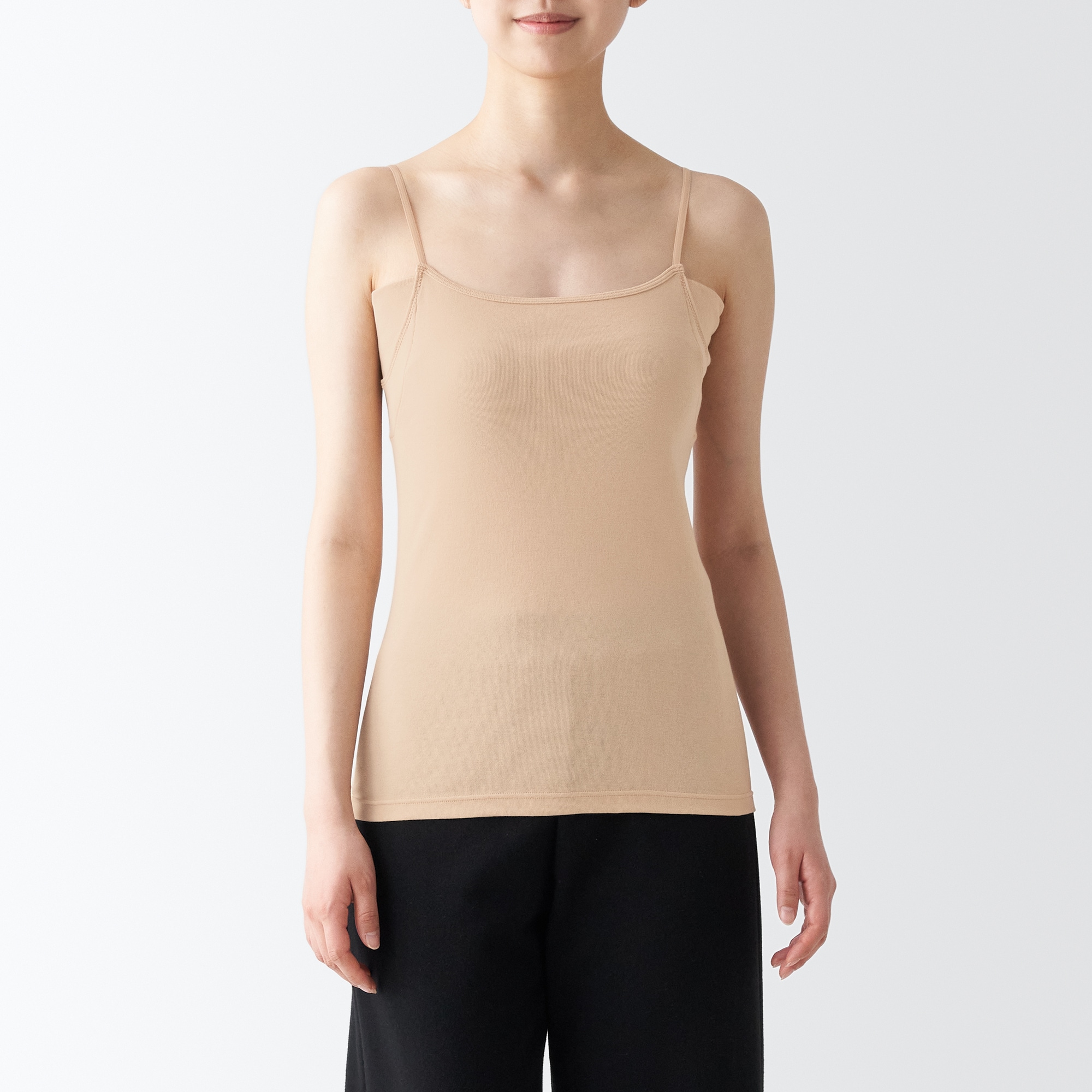 さらっと綿　汗取りパッド付きキャミソール