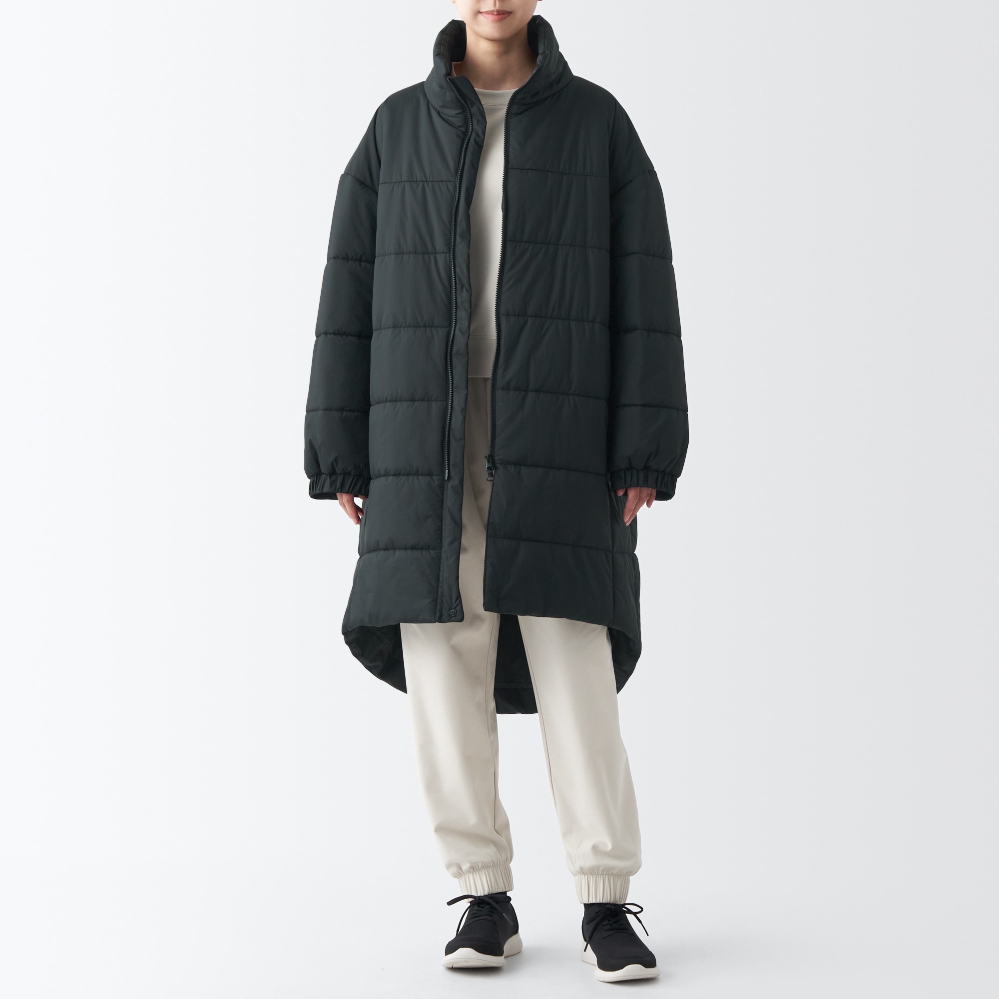 防風撥水中わたコート