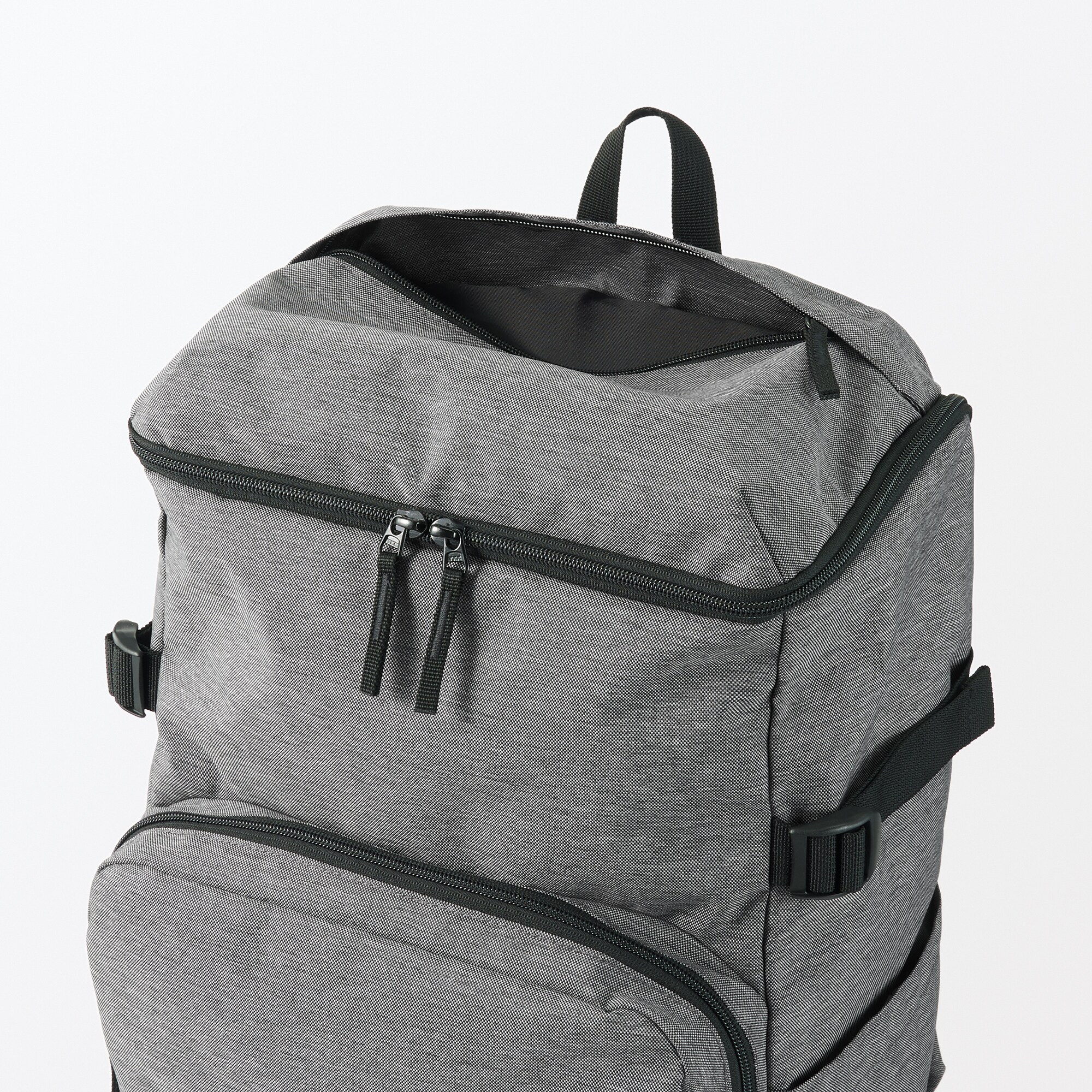 肩の負担を軽くする　撥水上から開くリュックサック（杢）