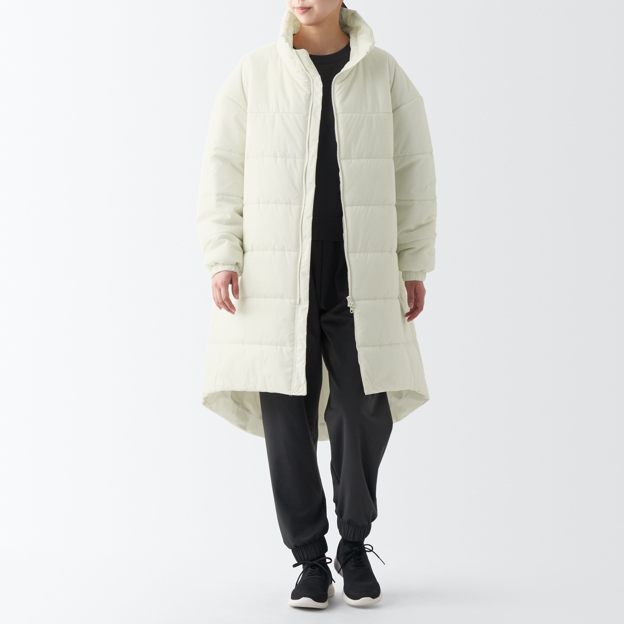 防風撥水中わたコート