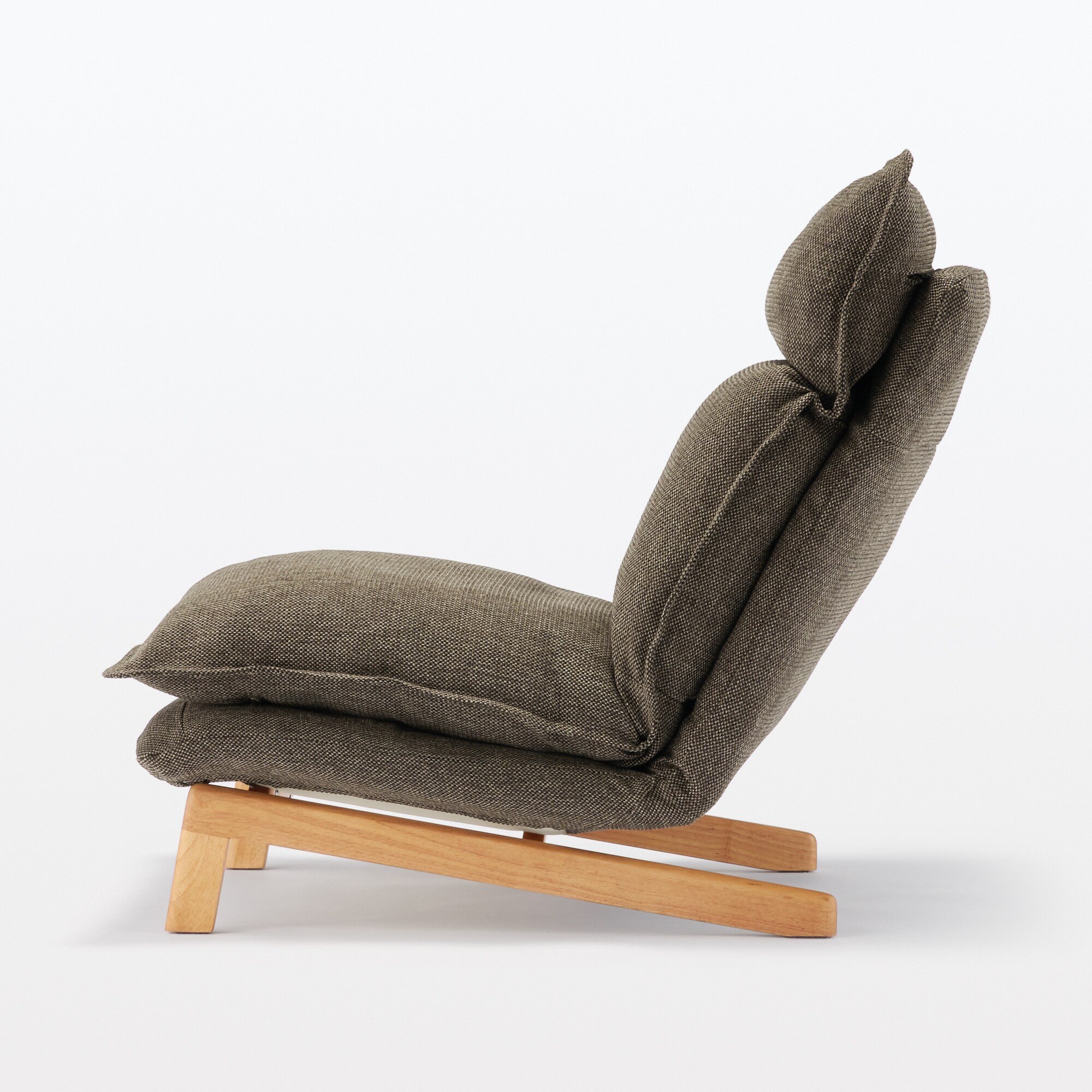 ハイバックリクライニングソファ　１シーター　ポリエステル平織