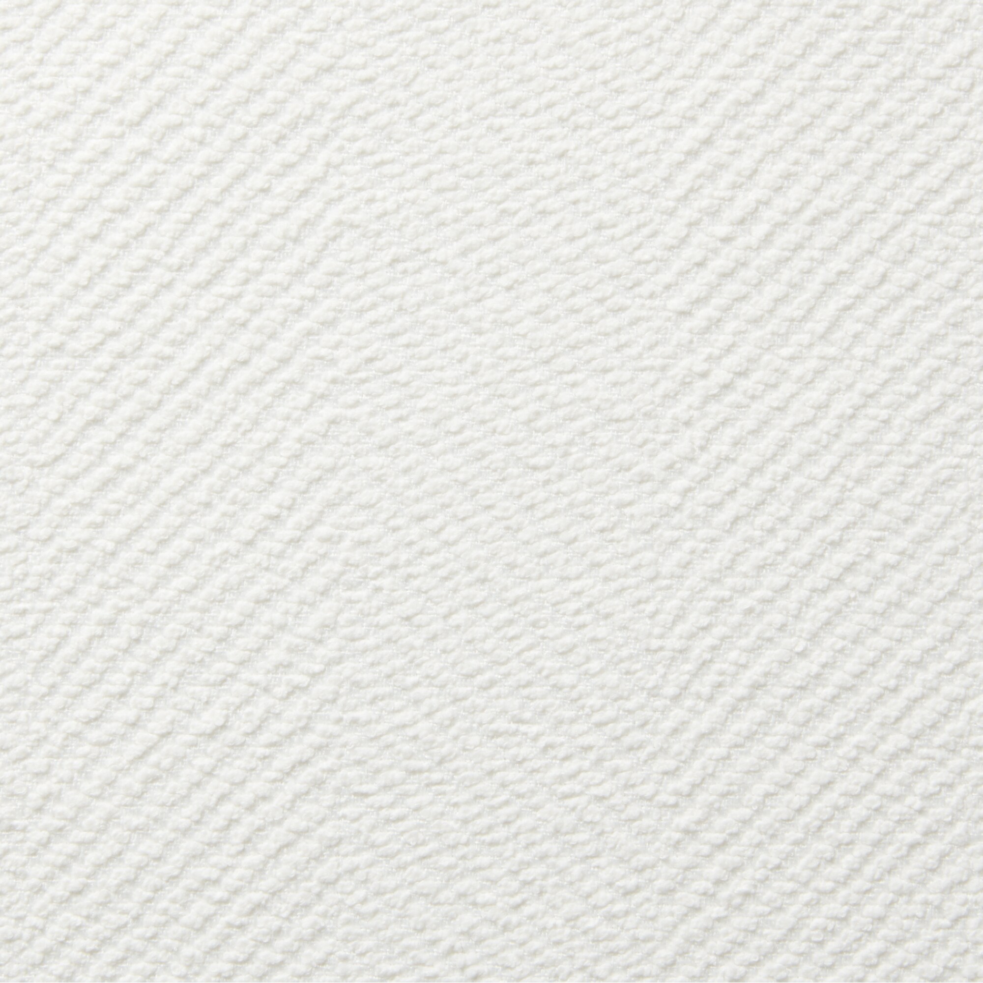 ポリエステルシェニールヘリンボーン（防炎）ノンプリーツカーテン／オフ白