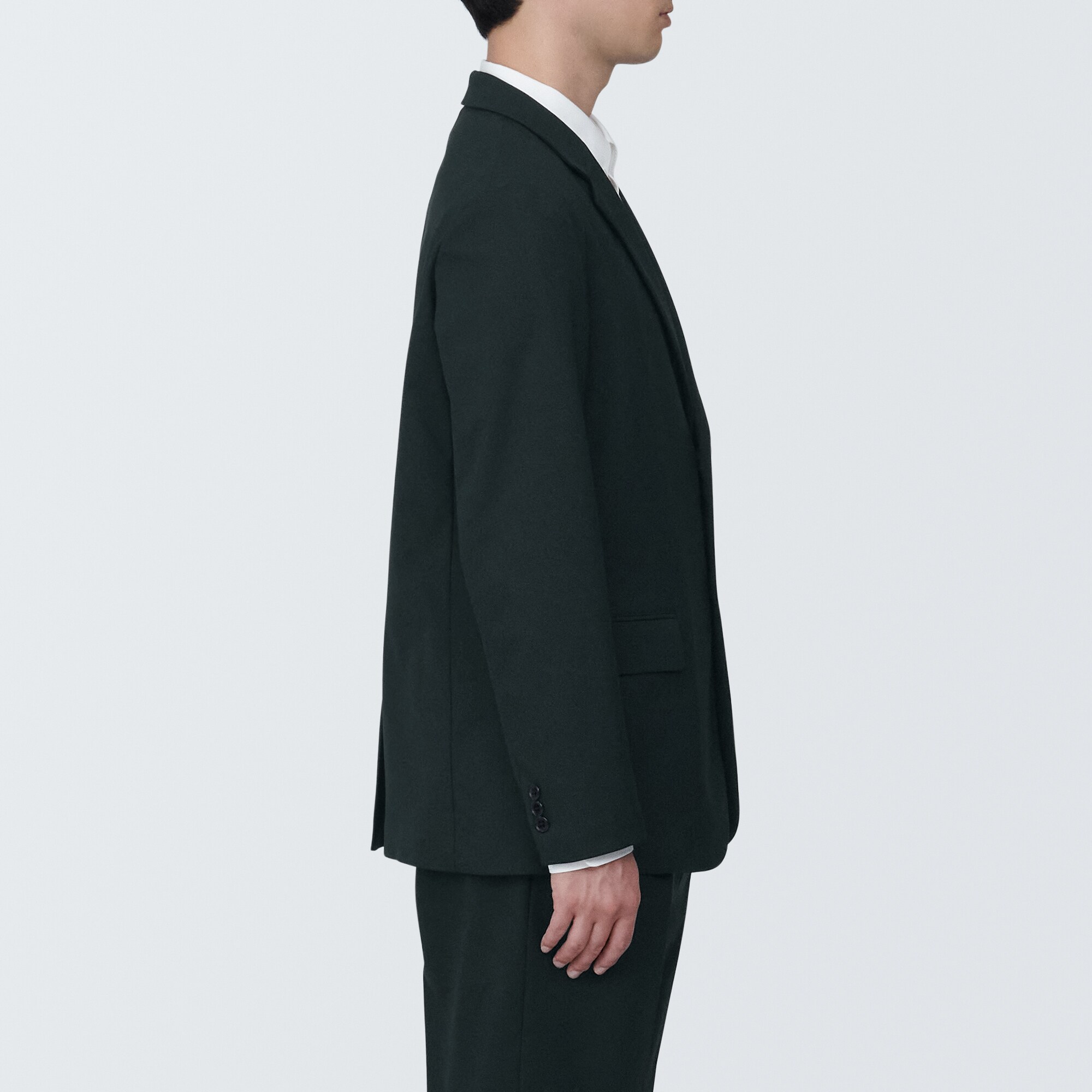 紳士　シワになりにくいストレッチジャケット