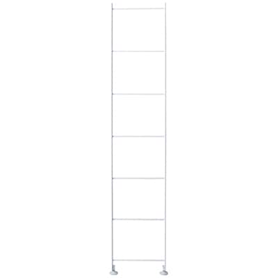 スチールユニットシェルフ・奥行２５ｃｍタイプ・追加用帆立・中・グレー