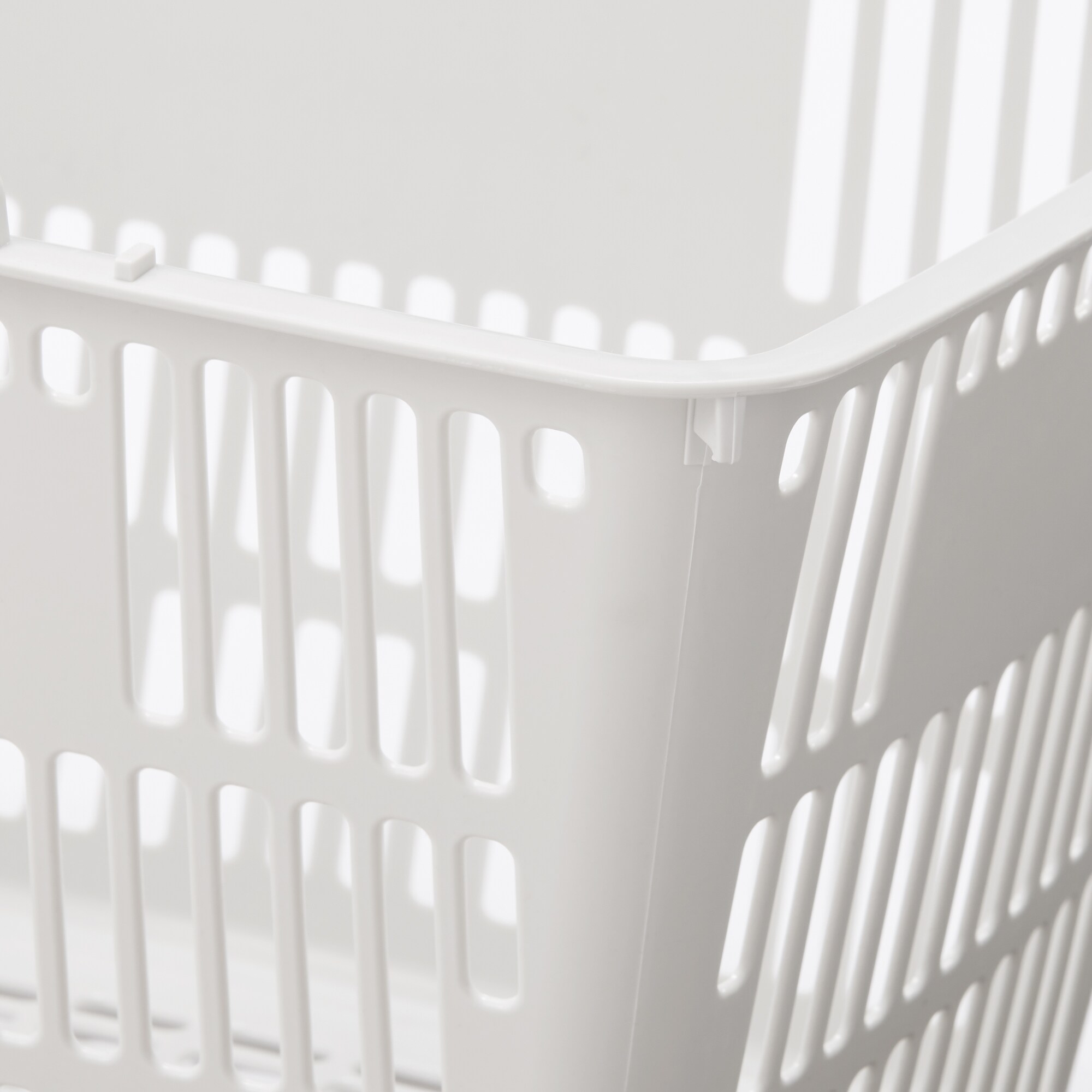 ポリプロピレン　買い物かご　約幅３８．５×奥行２７×高さ２２ｃｍ