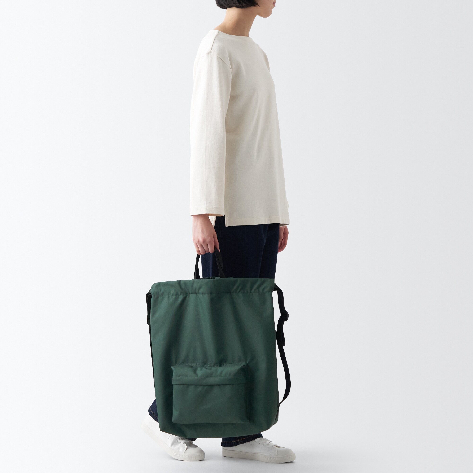 トートにもなる　巾着リュックサック