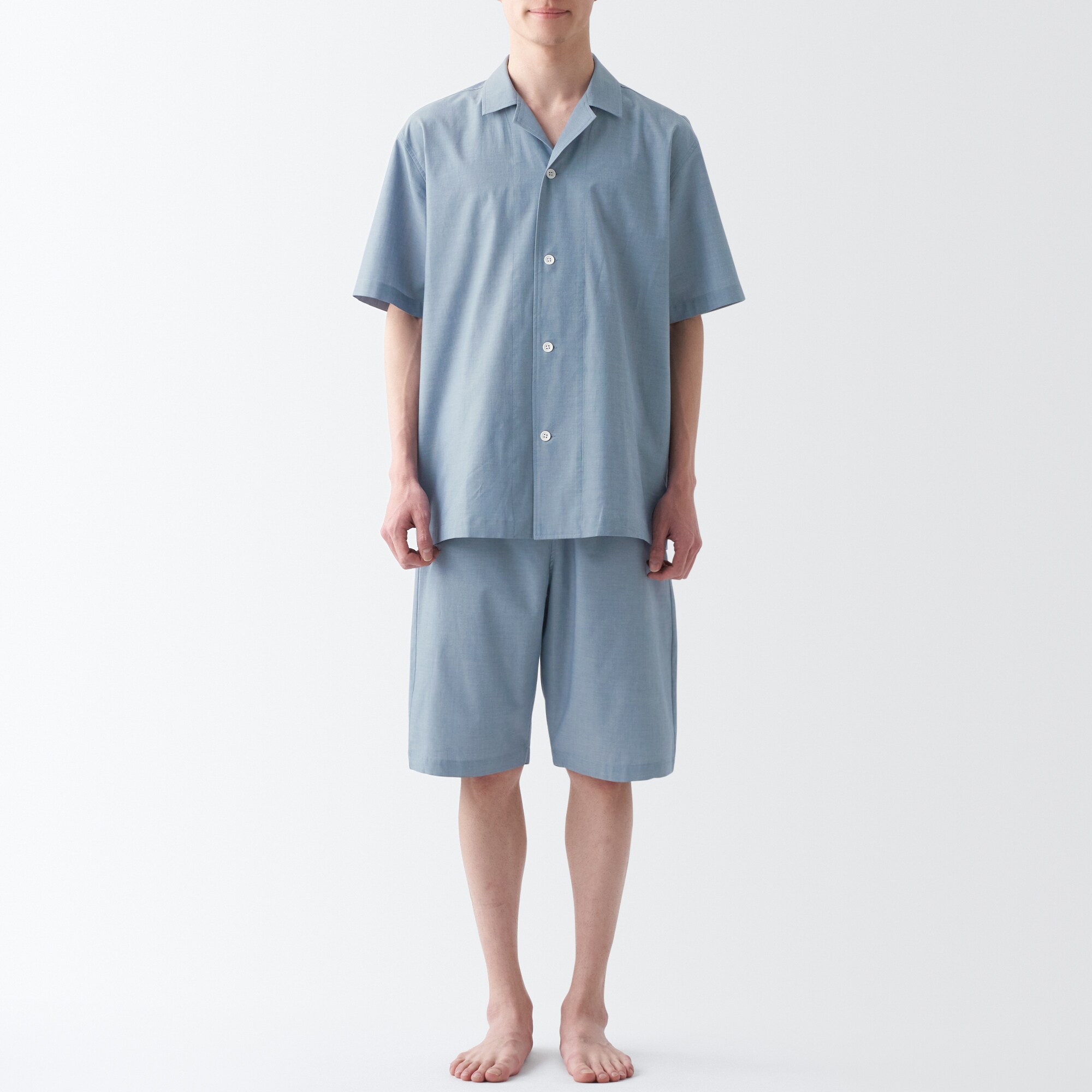 綿ブロード　半袖パジャマ