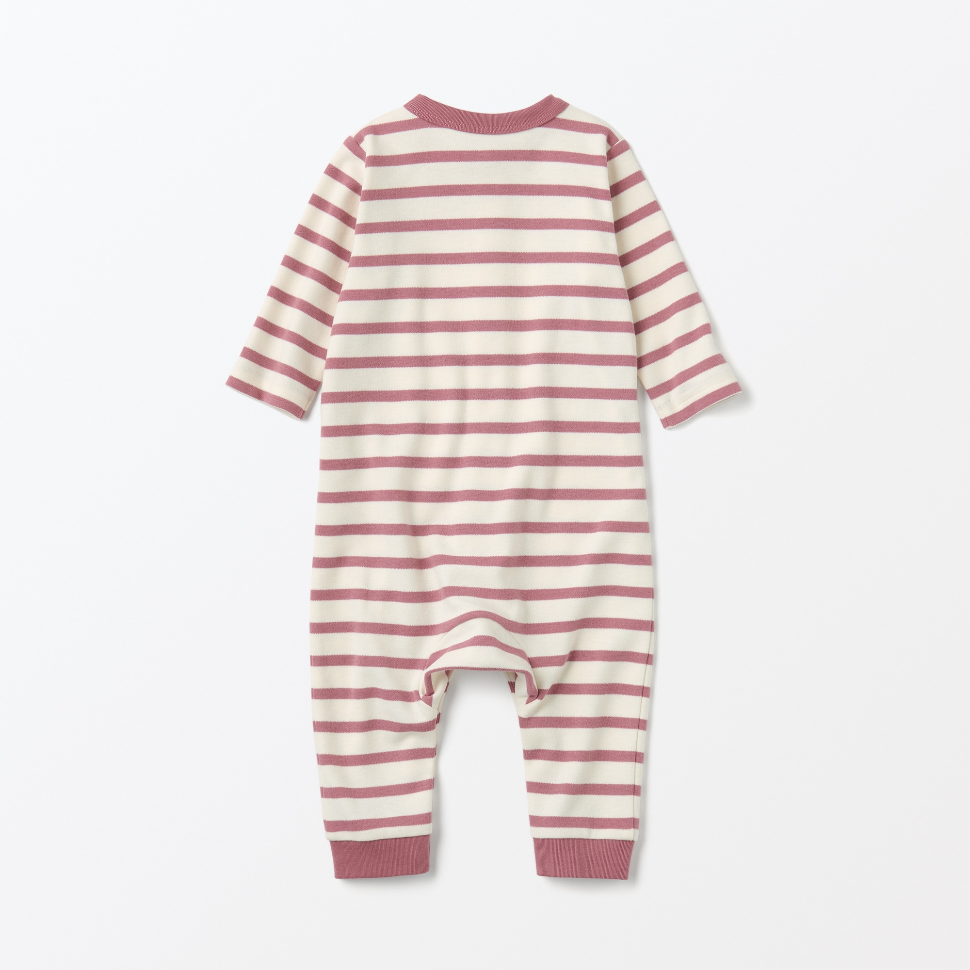 起毛スムース編み長袖カバーオール（ベビー）