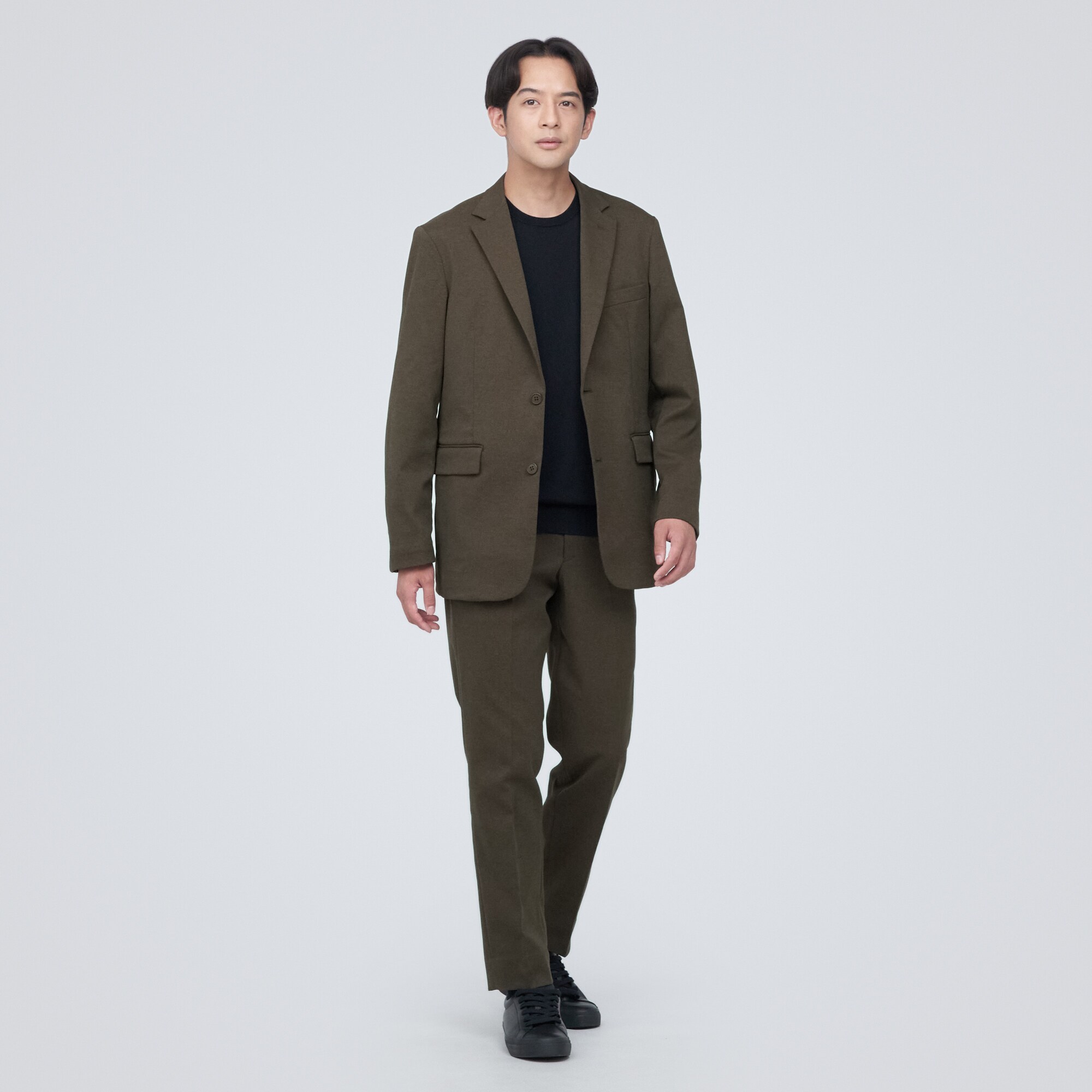 【セットアップ可能】起毛ストレッチジャケット