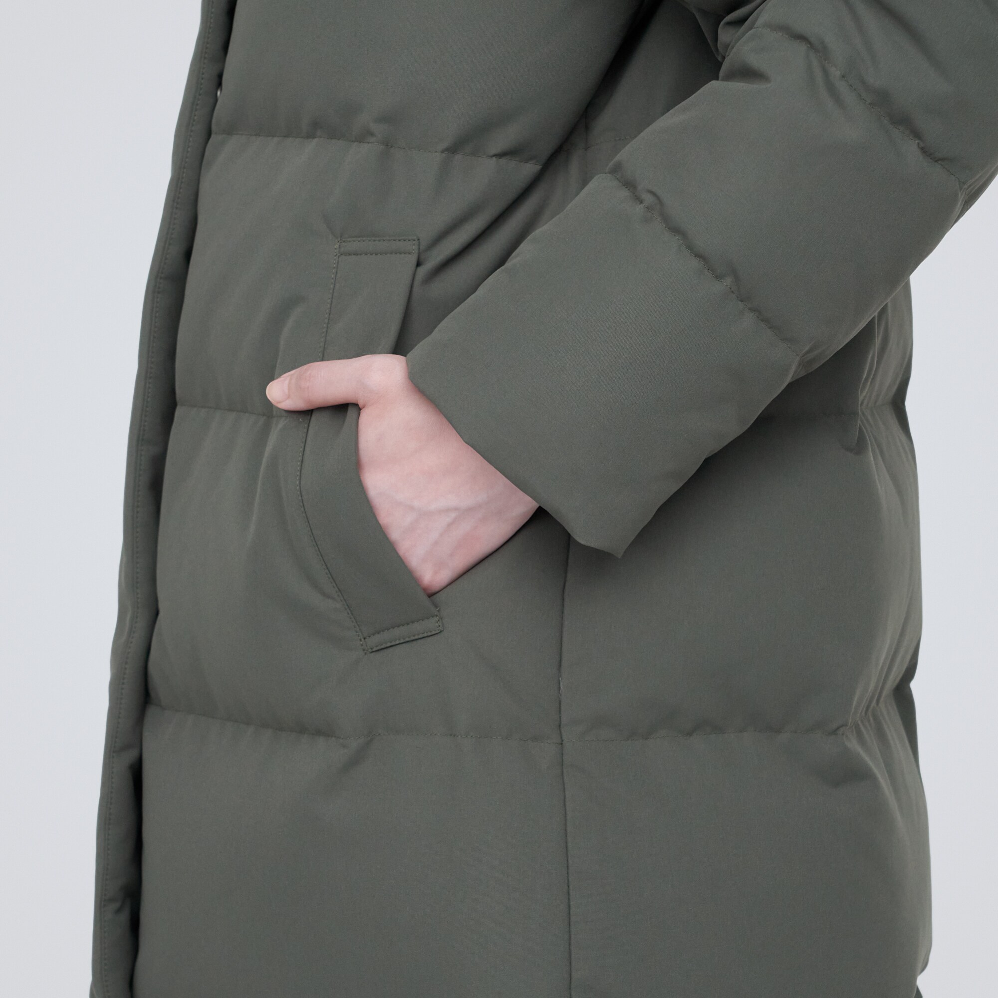 撥水ロングダウンコート