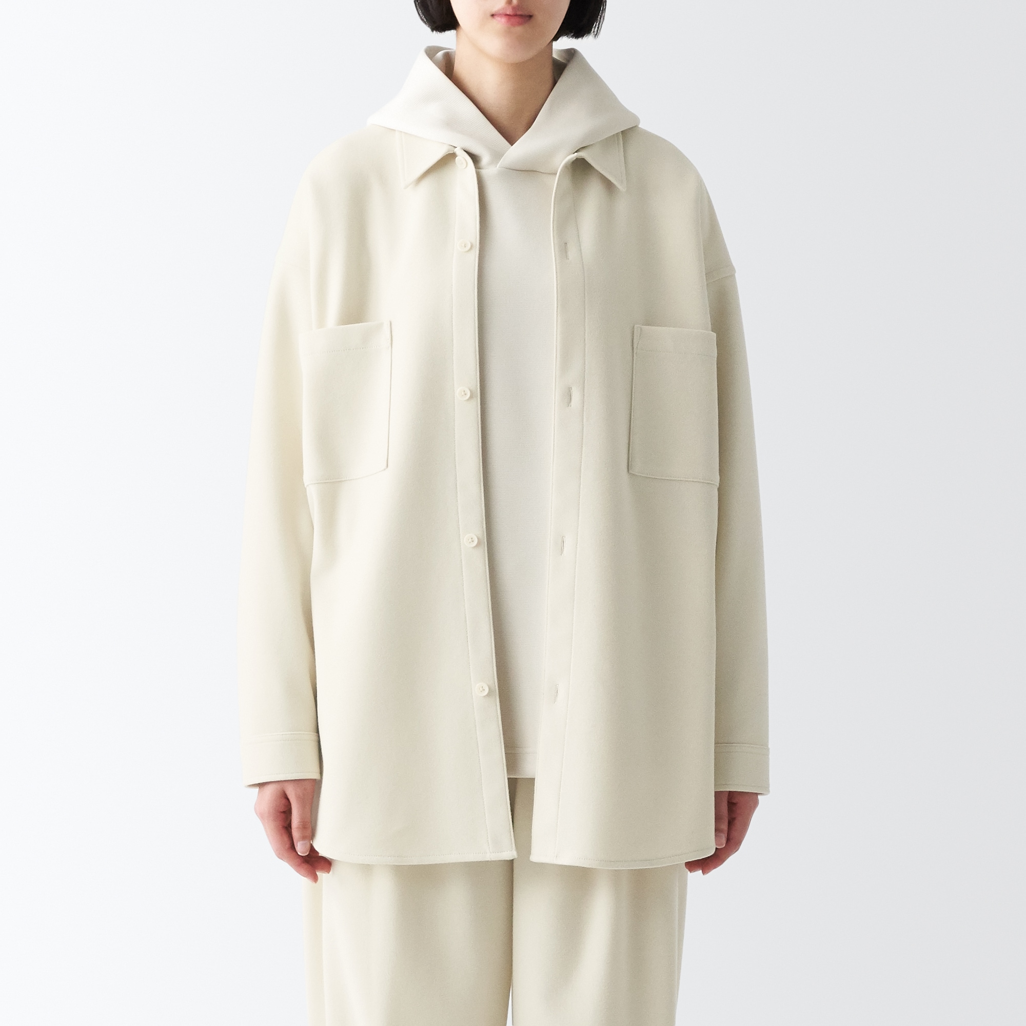 ストレッチ起毛長袖シャツ