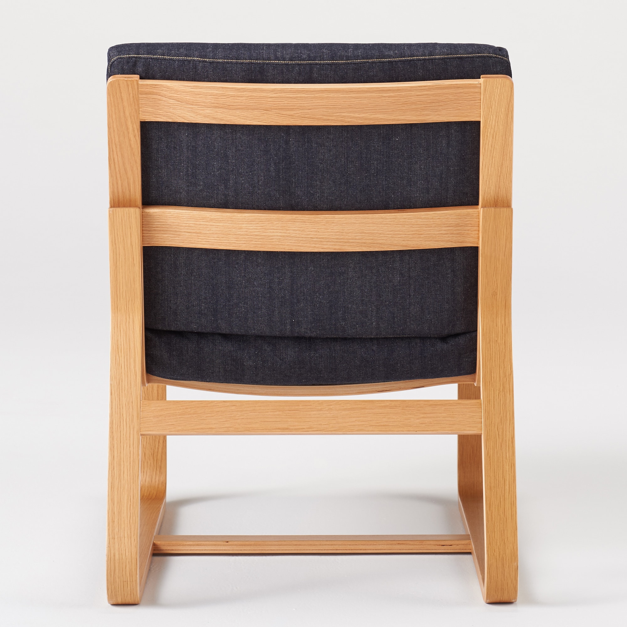 【カバー】綿デニムリビングでもダイニングでもつかえるソファチェア用カバー