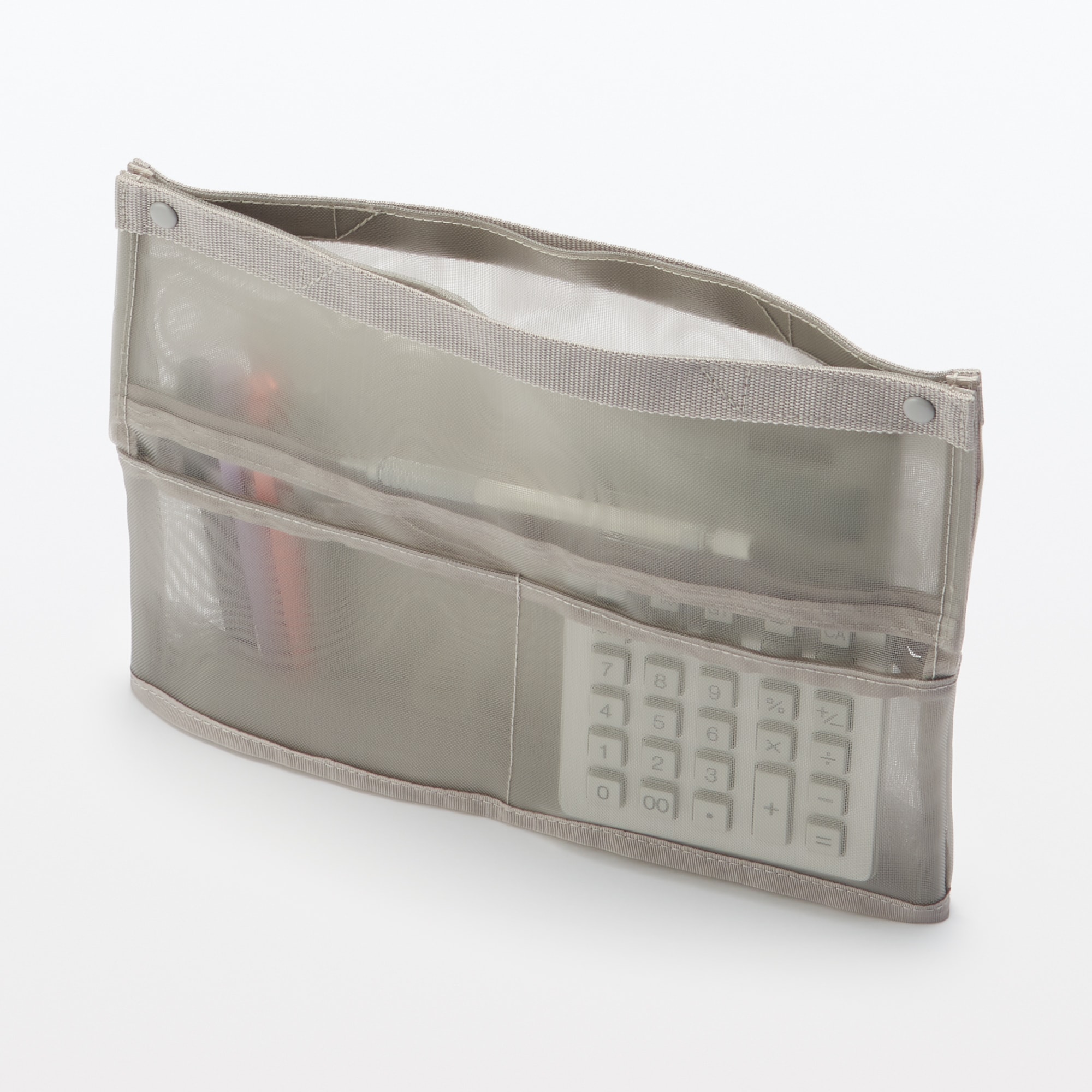 ナイロンメッシュ自立する小物収納ケース　Ｂ５サイズ用