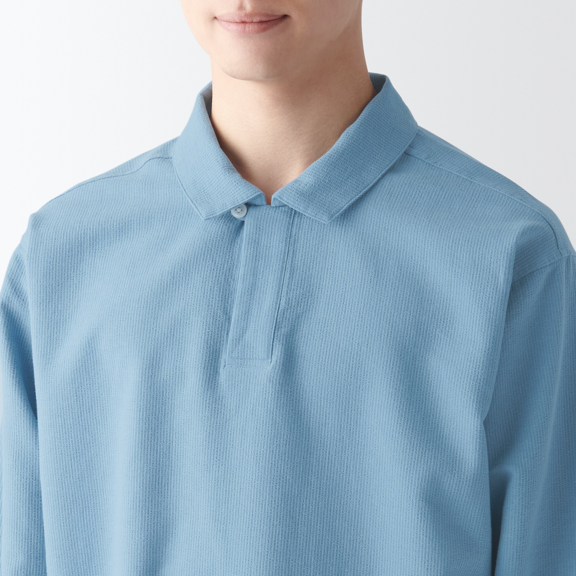 紳士　木の実から作ったカポック混　スキッパーパジャマ