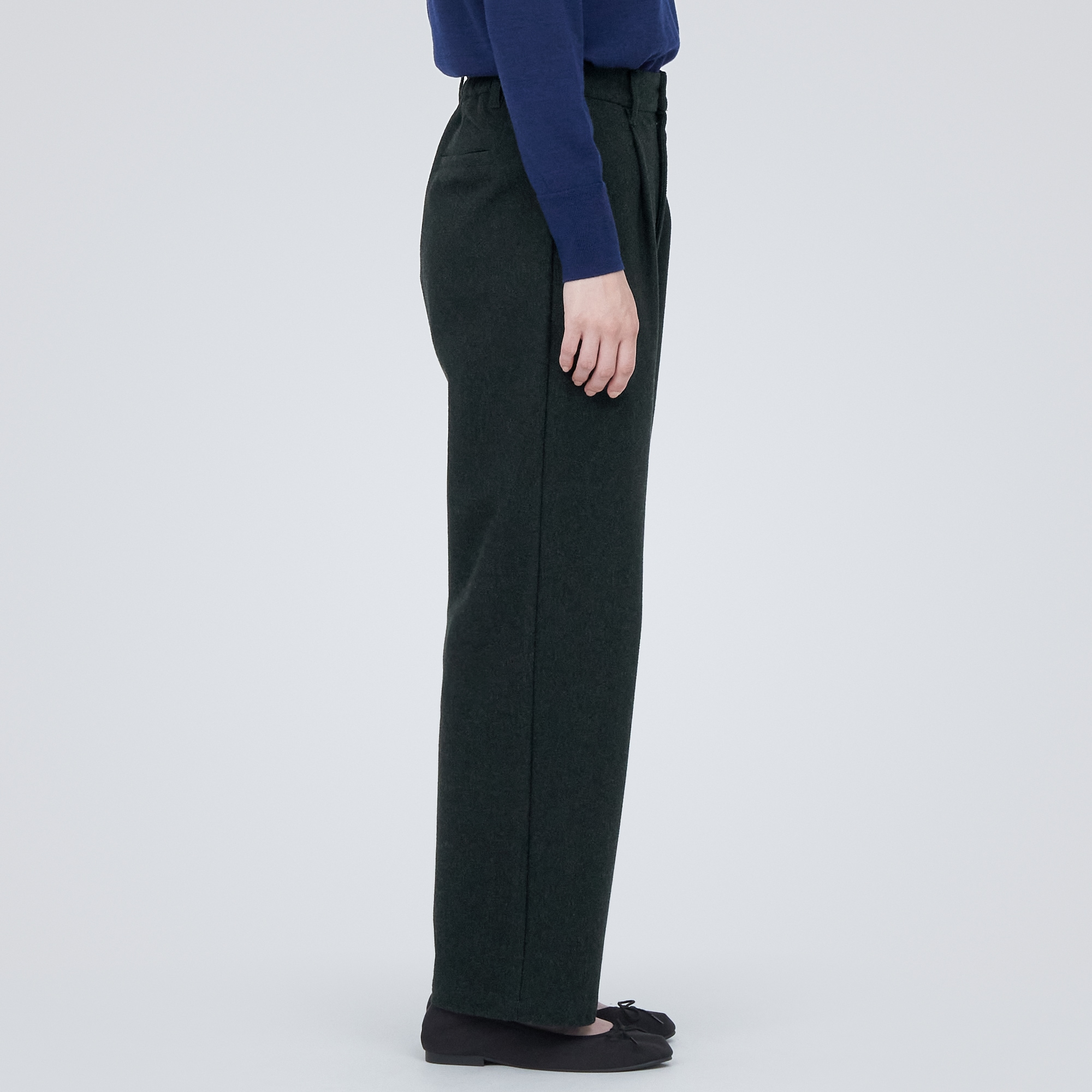 ストレッチ起毛タックパンツ