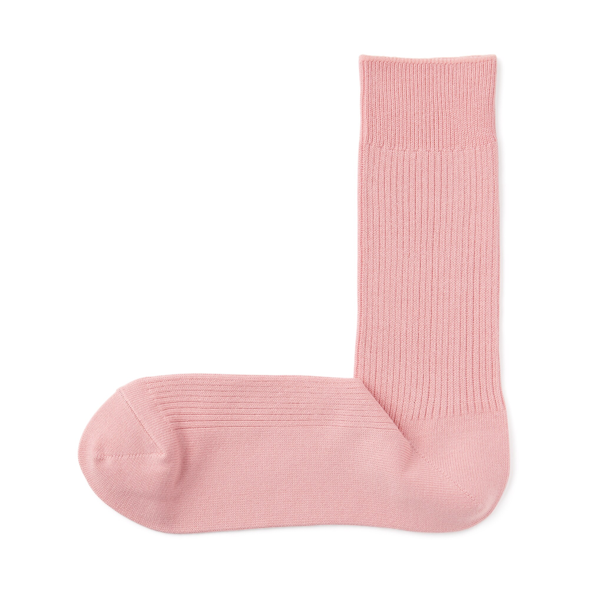 紳士　足なり直角　ズレ落ちにくいリブ編み靴下