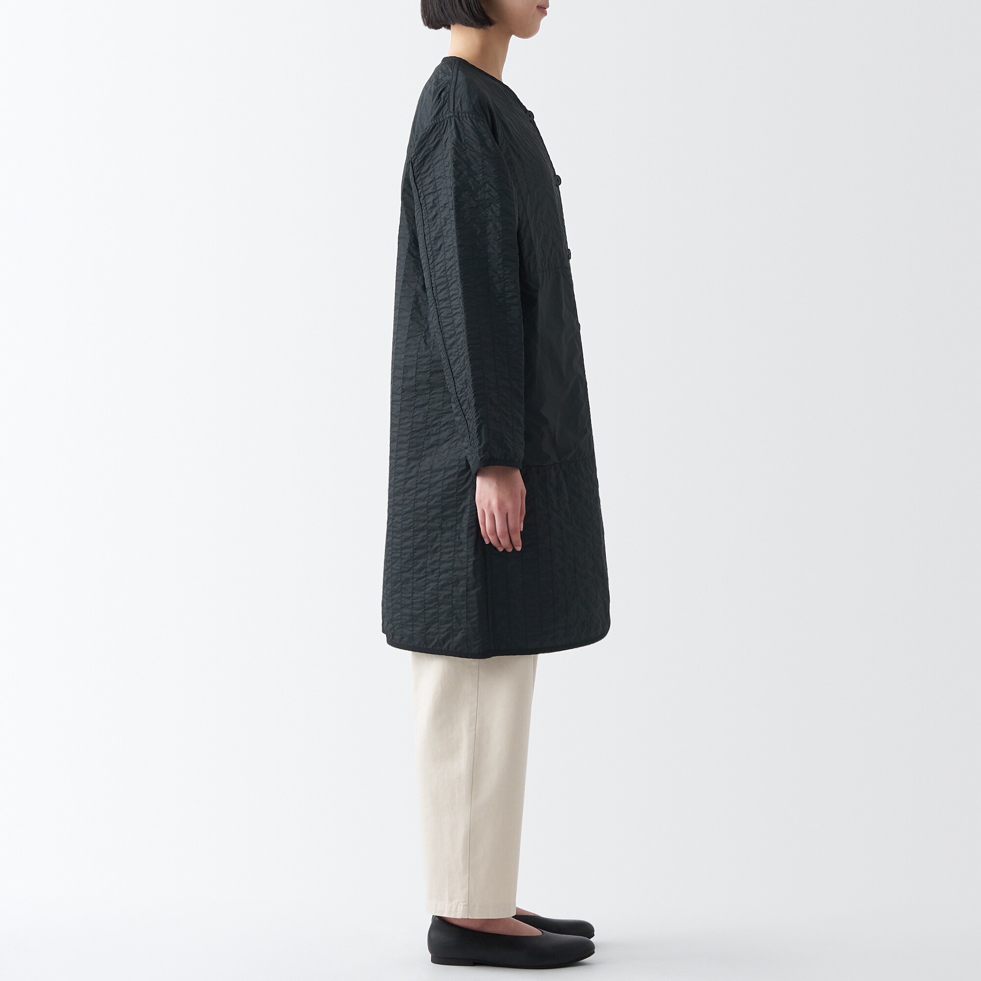 リバーシブルキルトコート