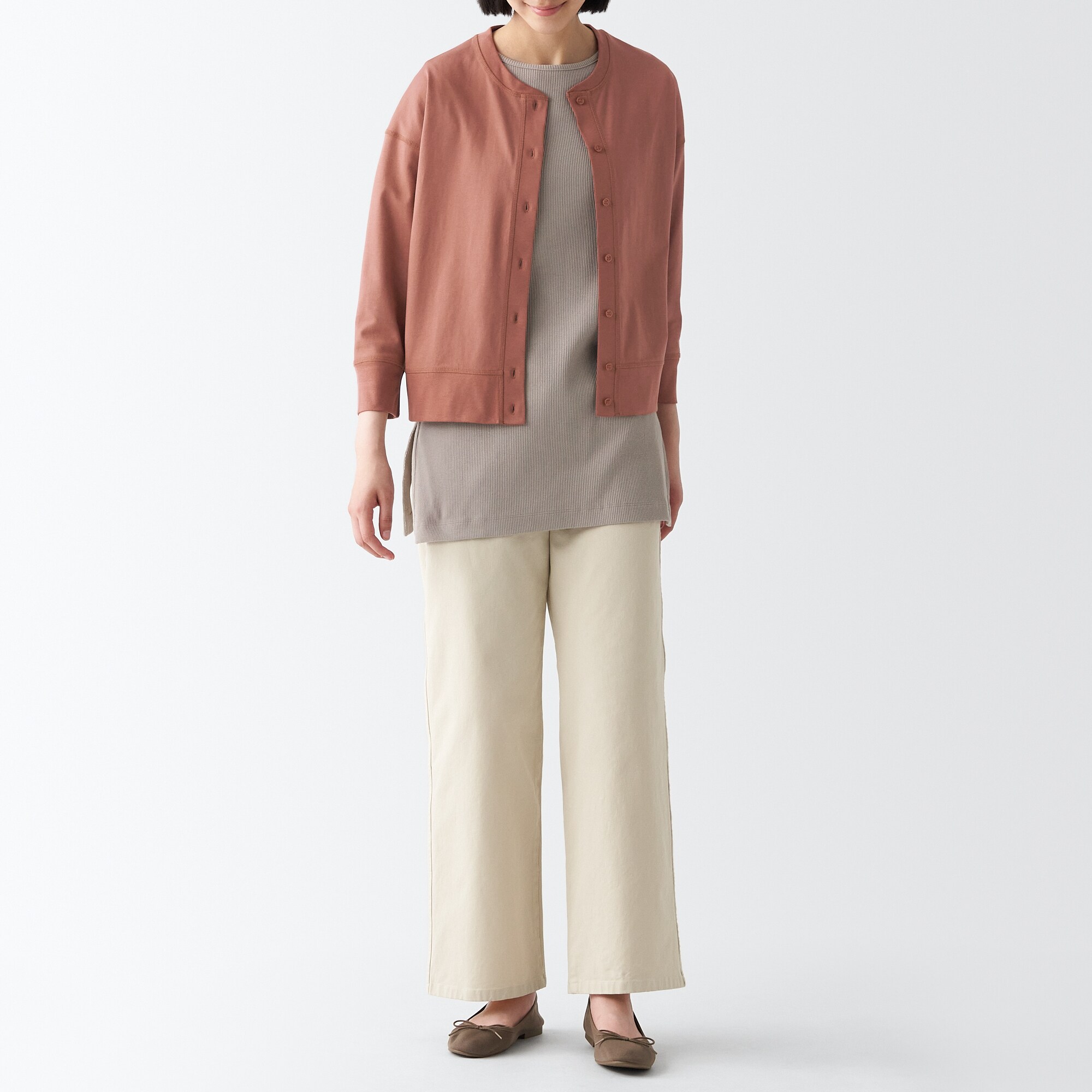 ＵＶカット天竺編みカーディガン