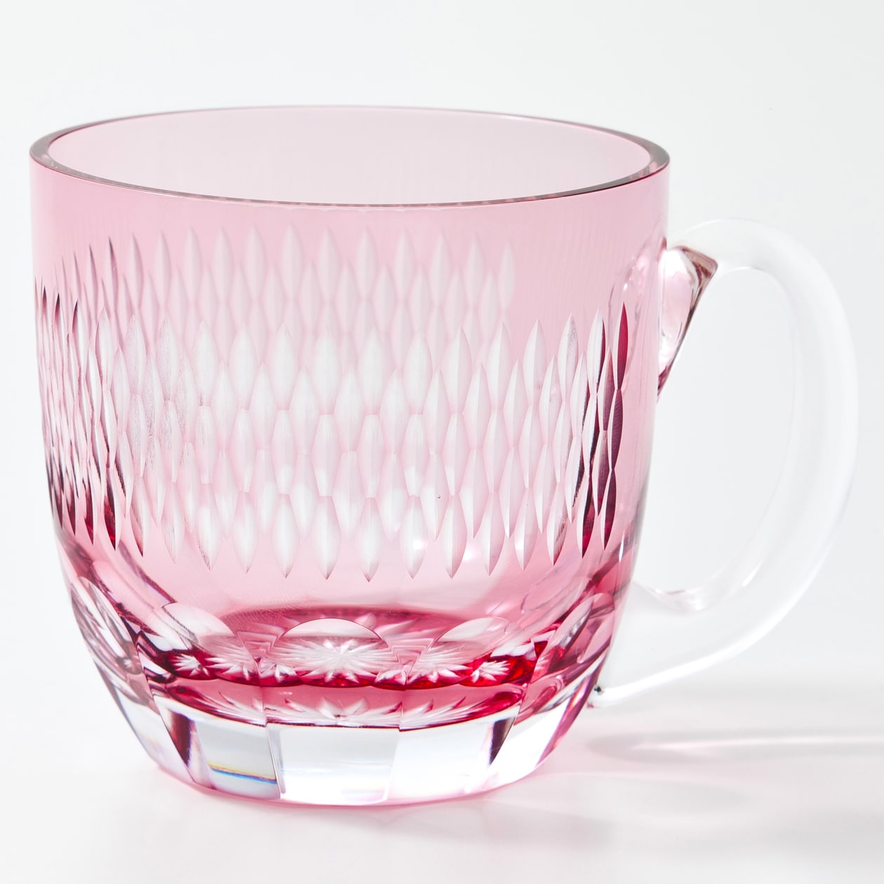 江戸切子の硝子カップ　