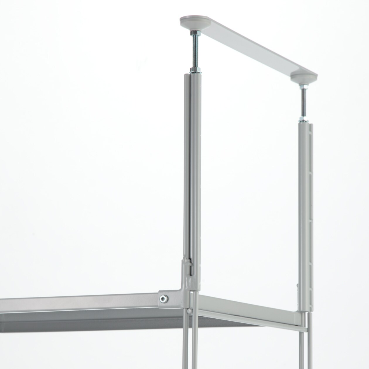 スチールユニットシェルフ用つっぱりパーツ・グレー