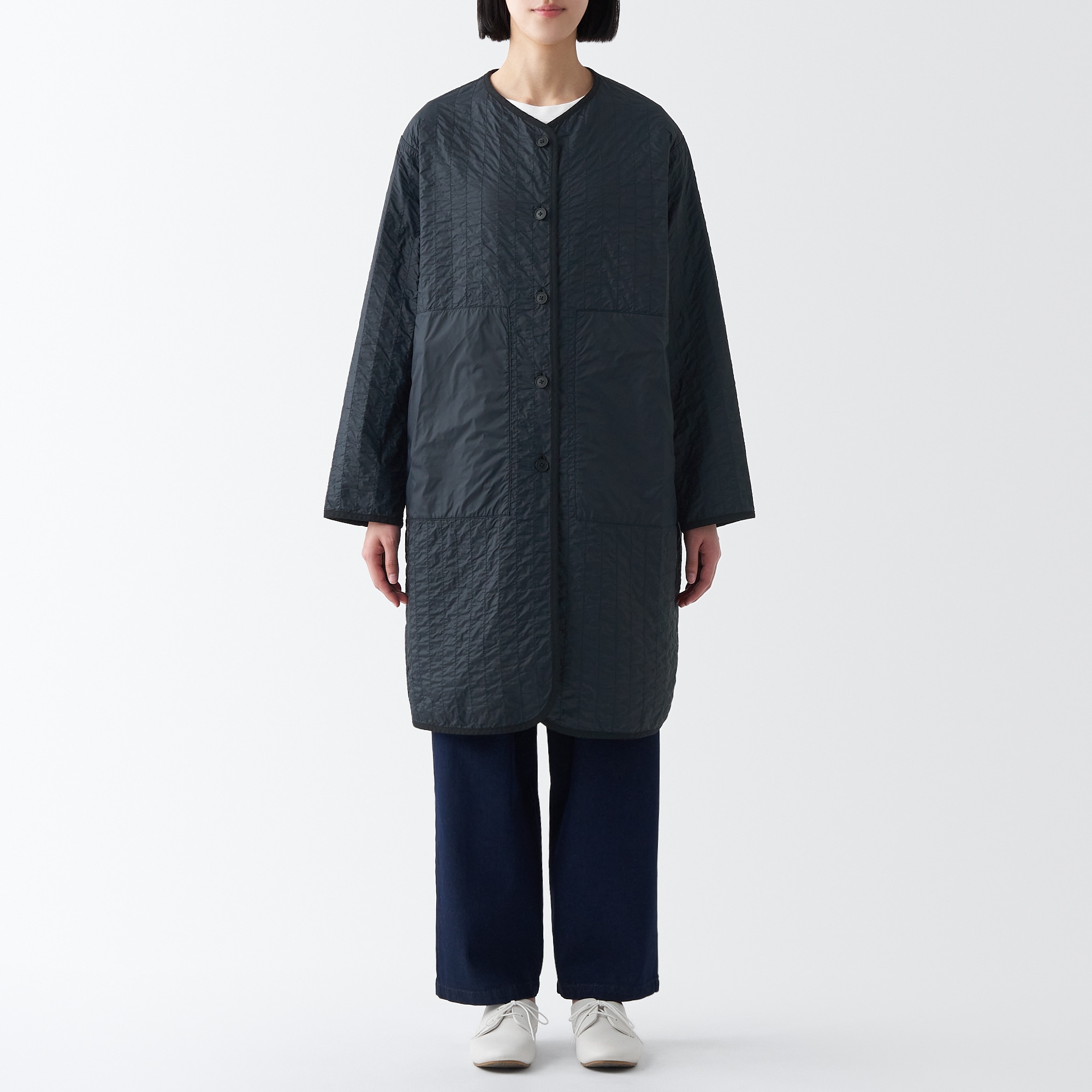 リバーシブルキルトコート