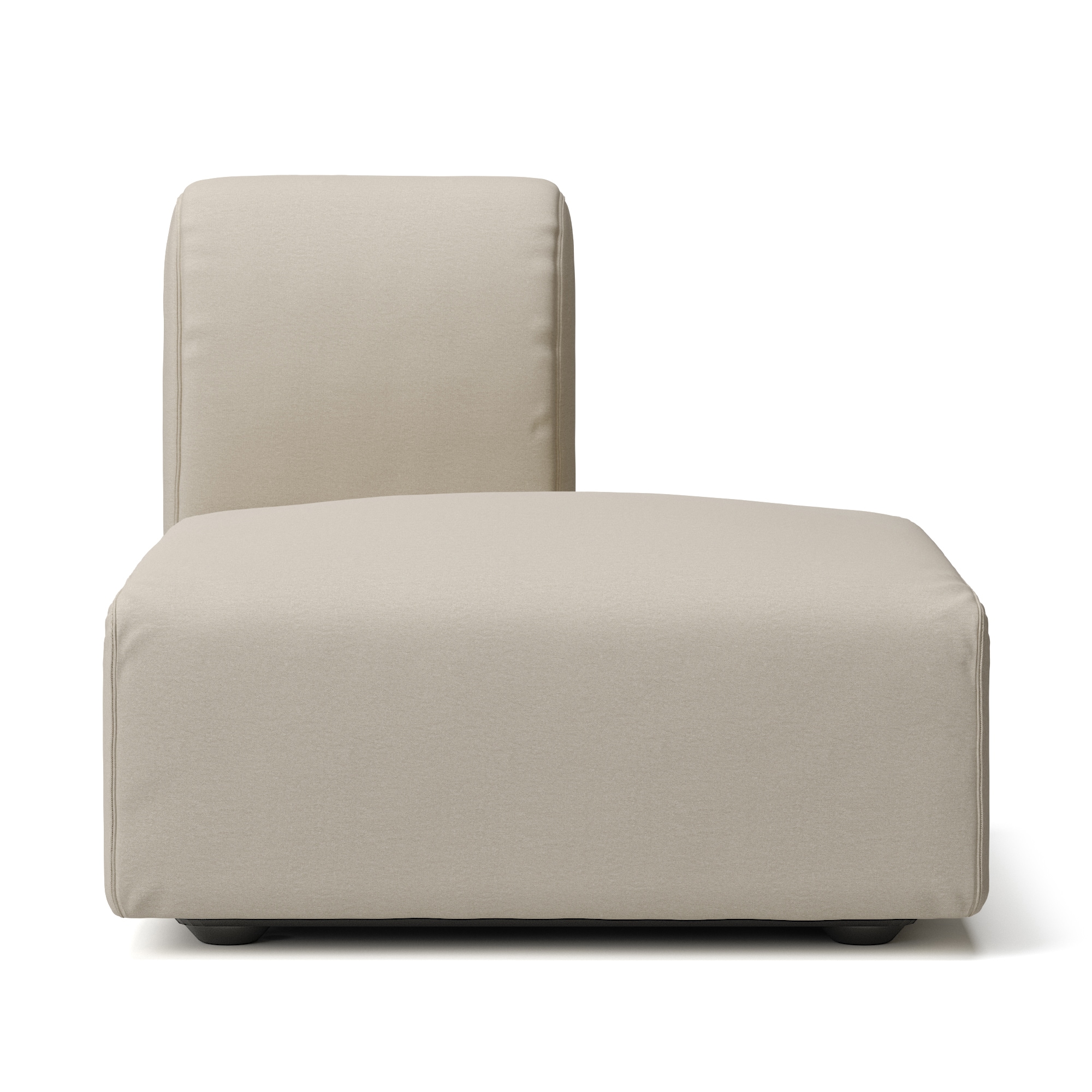 【カバー】洗いざらしの綿帆布ユニットソファ・ハーフバックレスト・大用カバー／生成