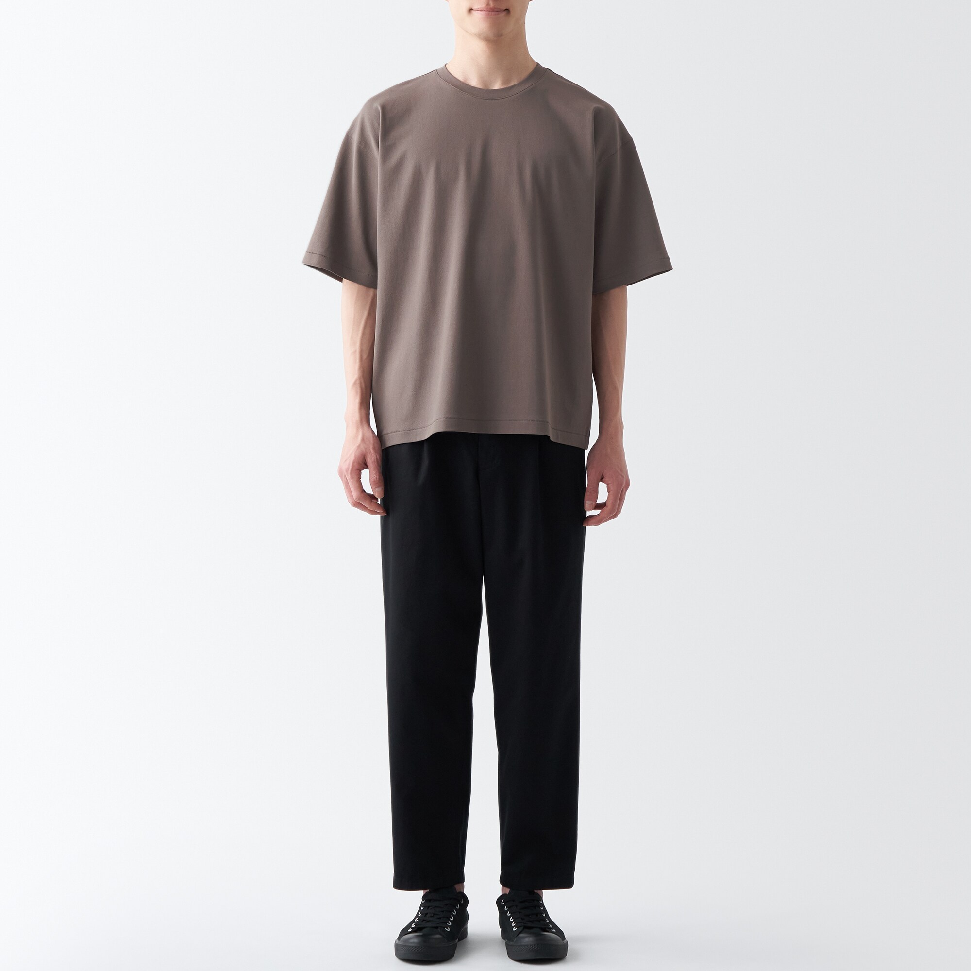 和紙混天竺編みＴシャツ（紳士）