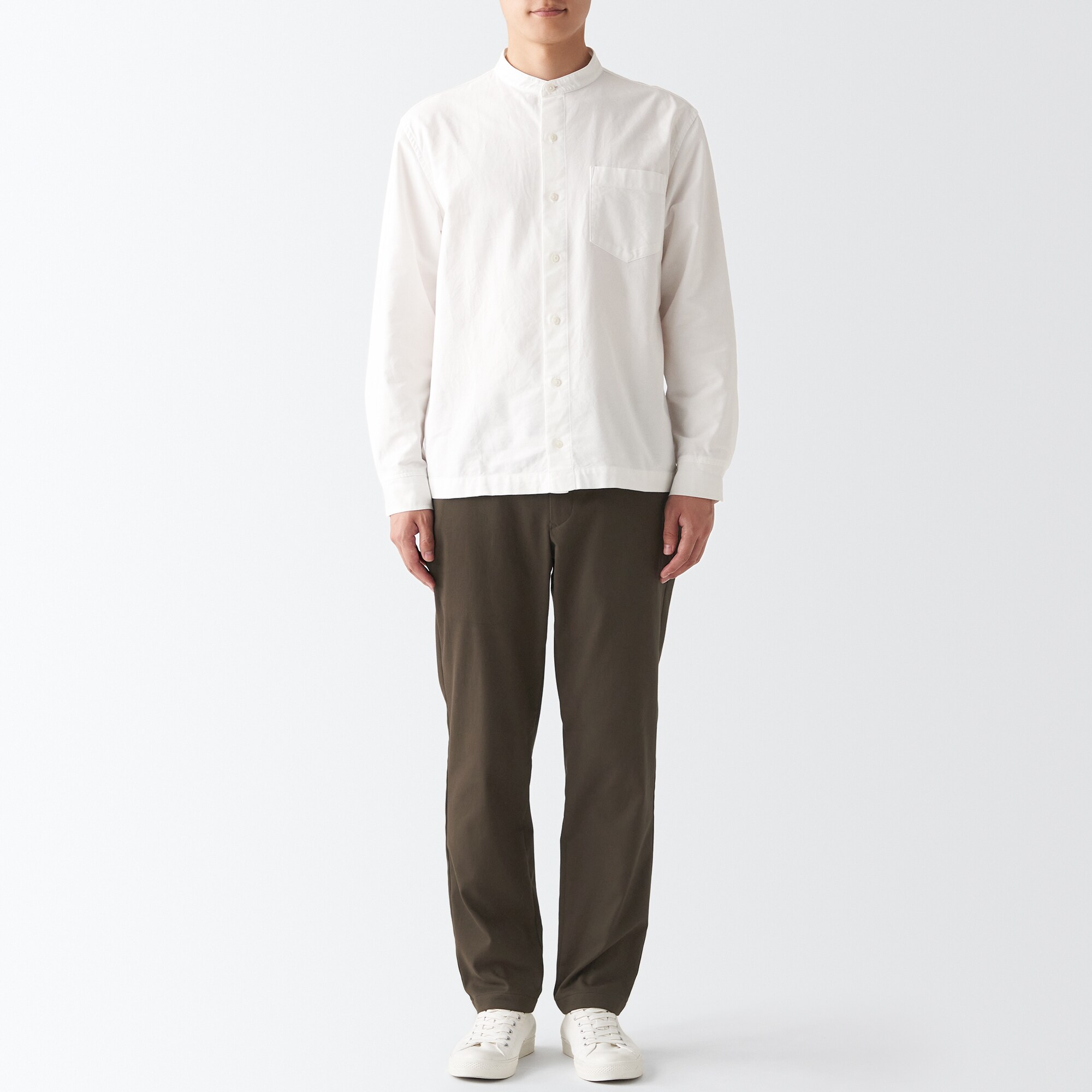 裏起毛ストレッチツイルテーパードパンツ