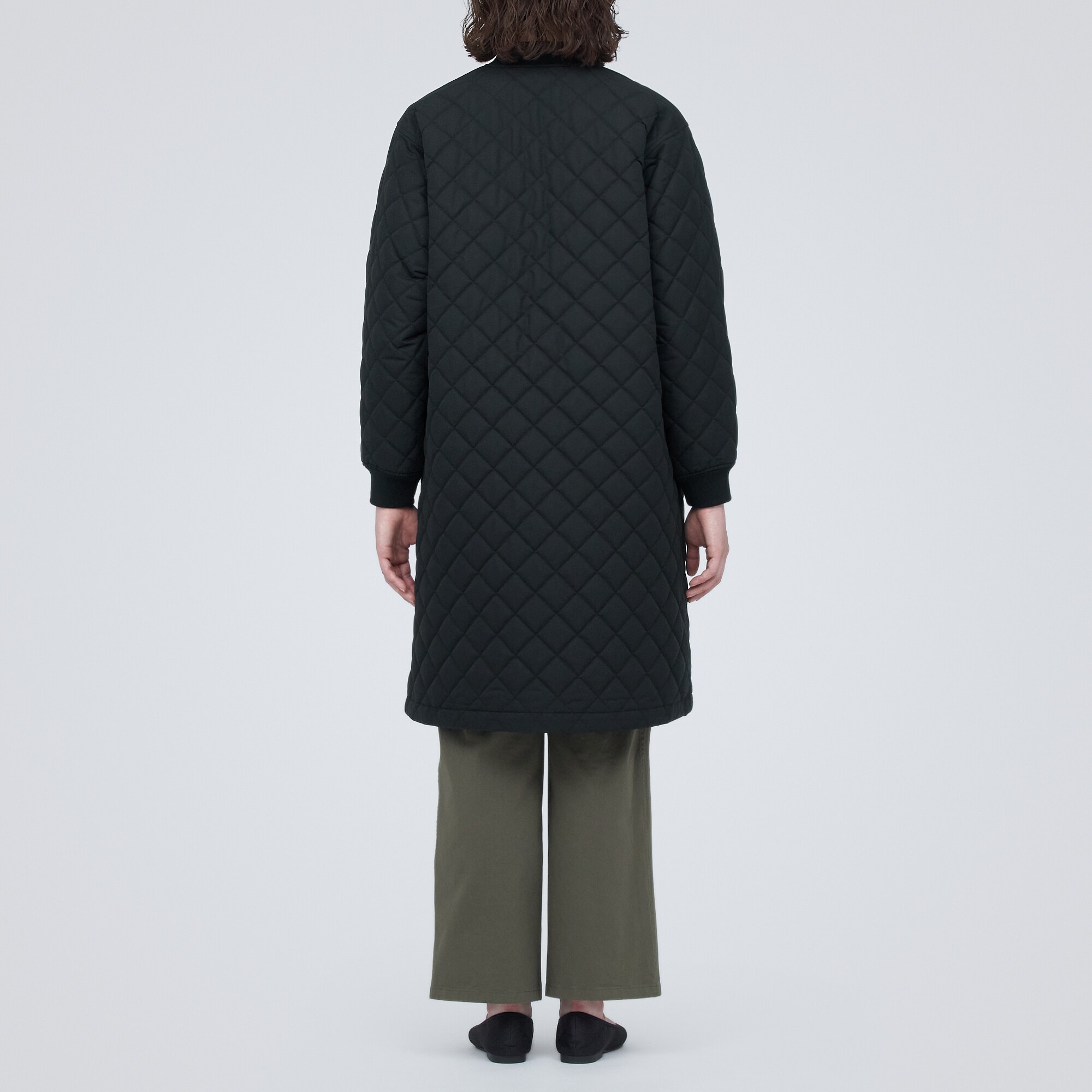 洗える　キルティングコート