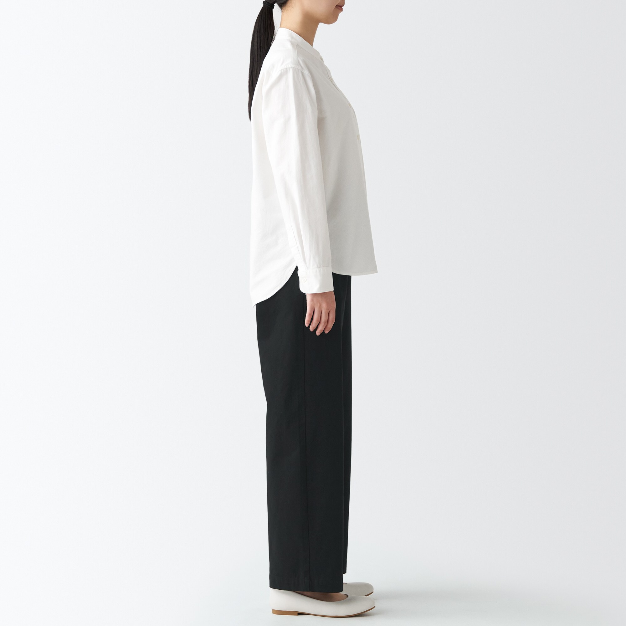 縦横ストレッチチノワイドパンツ（股下７３ｃｍ）旧サイズ対応・数量限定