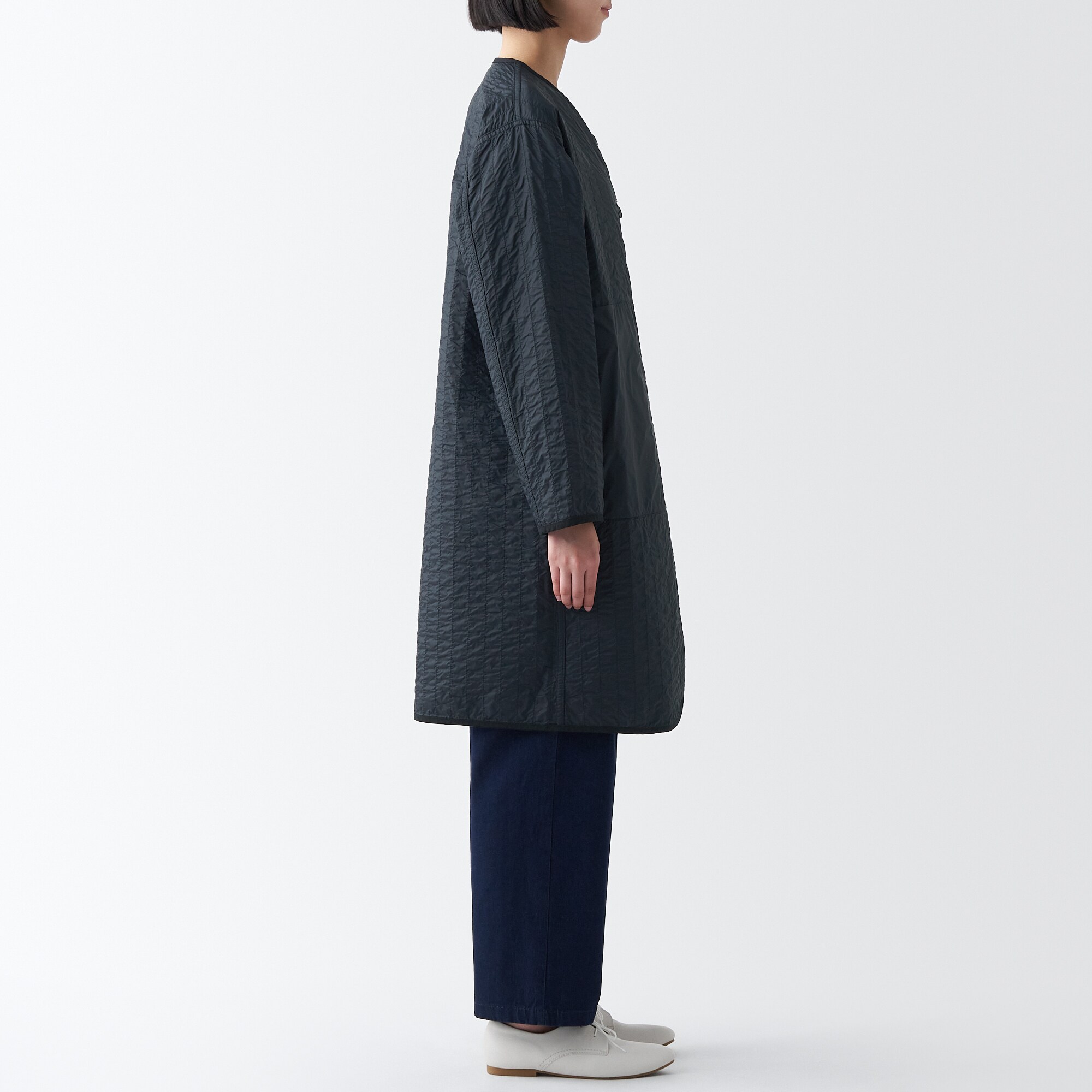 リバーシブルキルトコート