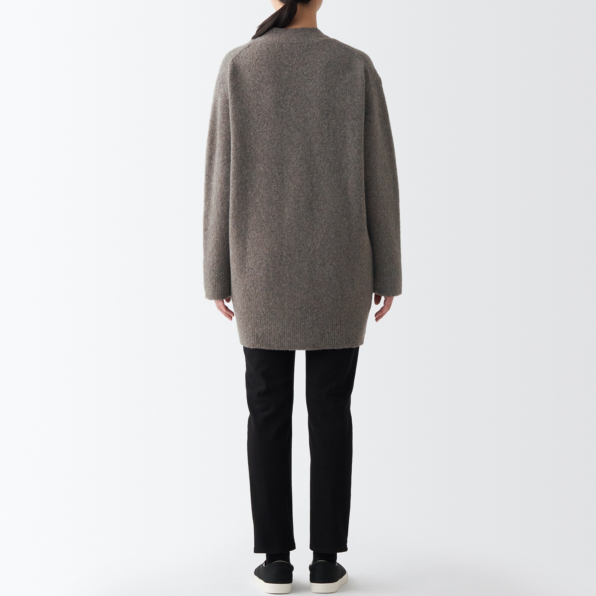 ヤク混Ｖネックカーディガン