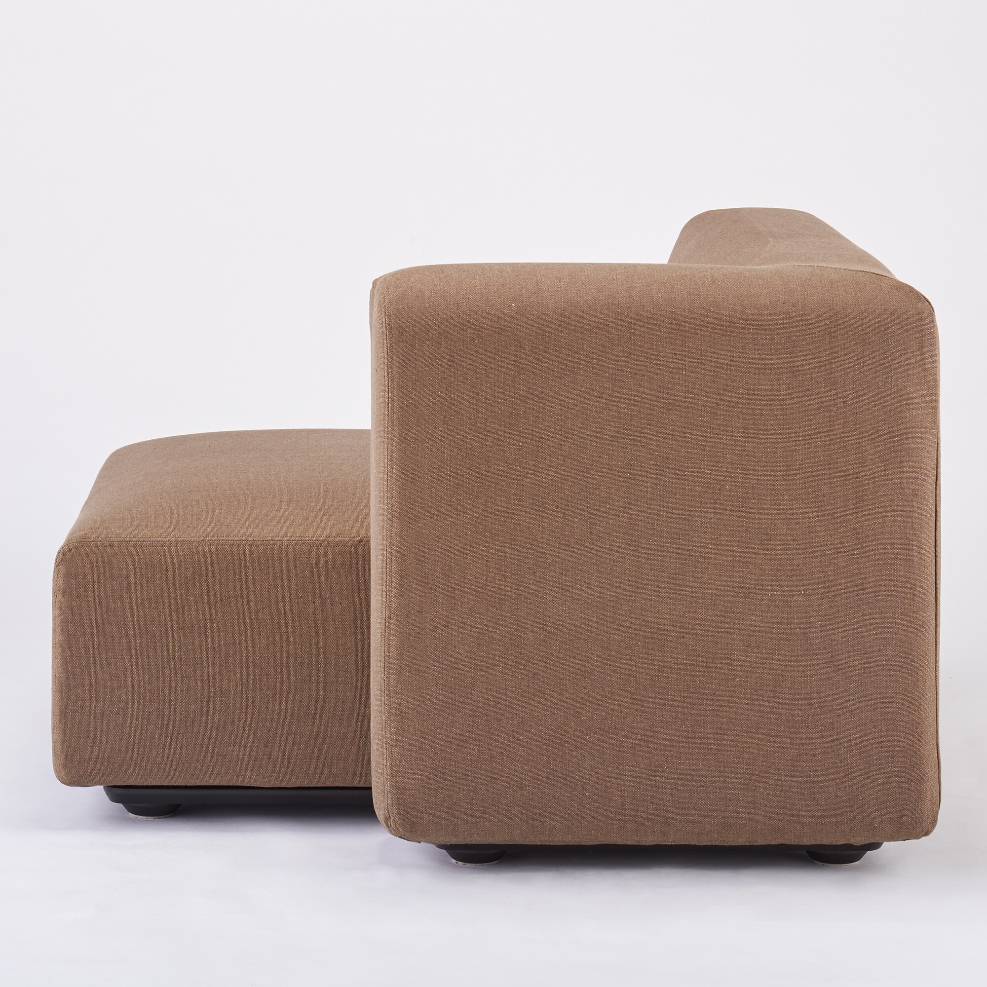 【カバー】麻綿平織ユニットソファ・ハーフアーム・大（左）用カバー