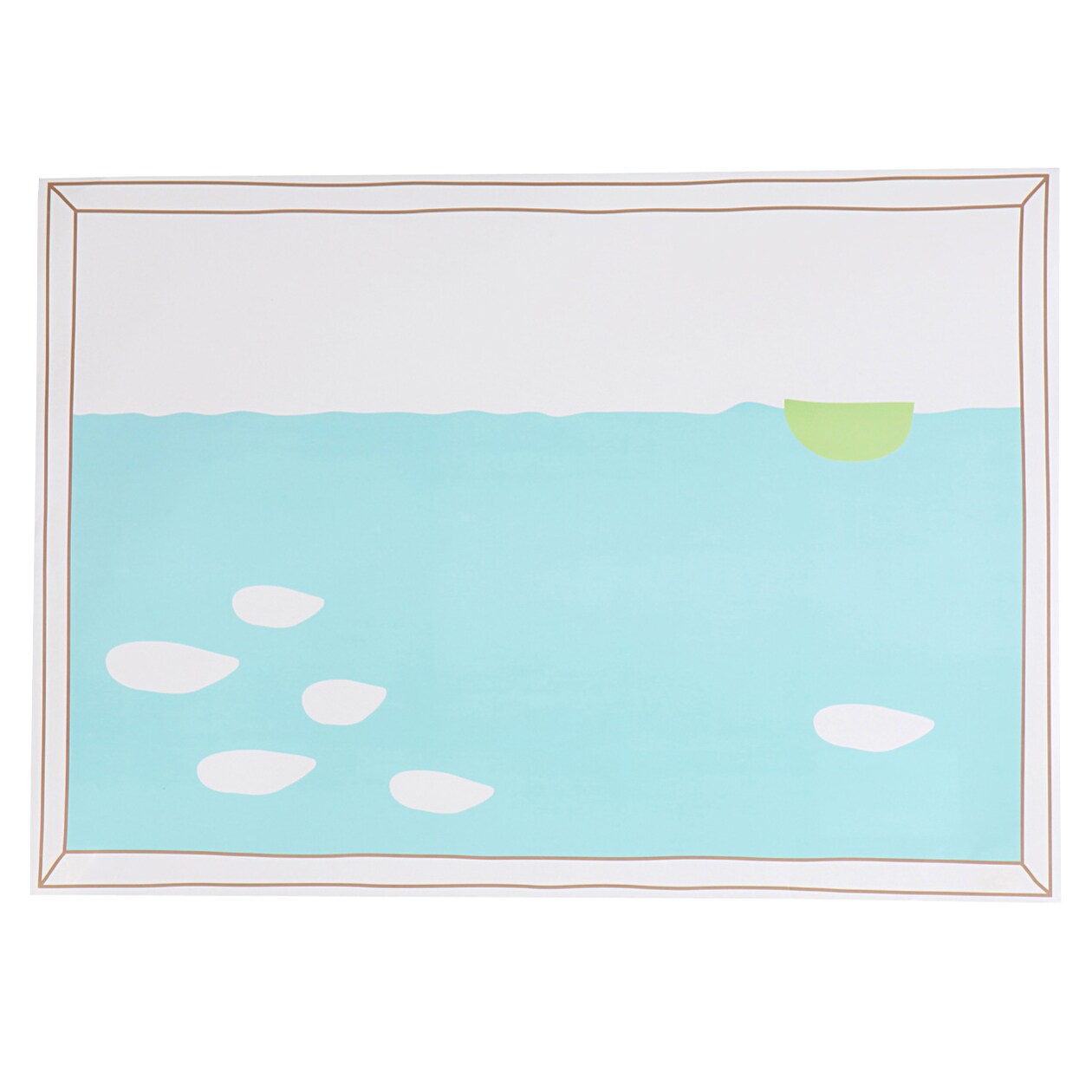 水でぬらして貼る＿おふろポスター・らくがき　Ｂ３サイズ・対象年齢３歳以上