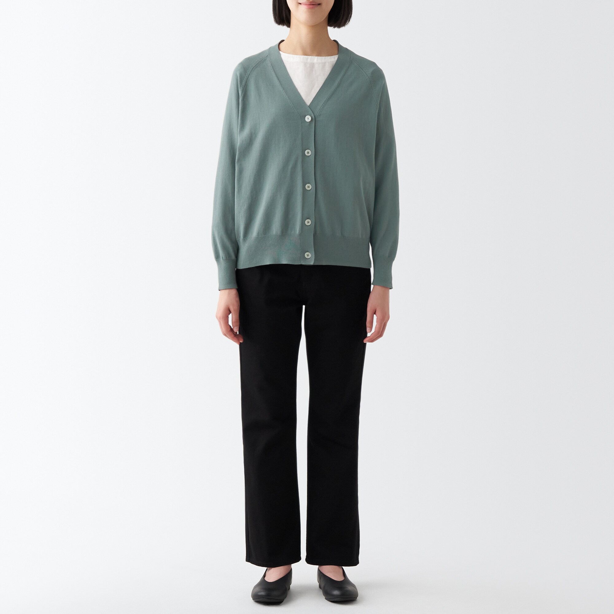 ＵＶカット強撚Ｖネックワイドカーディガン