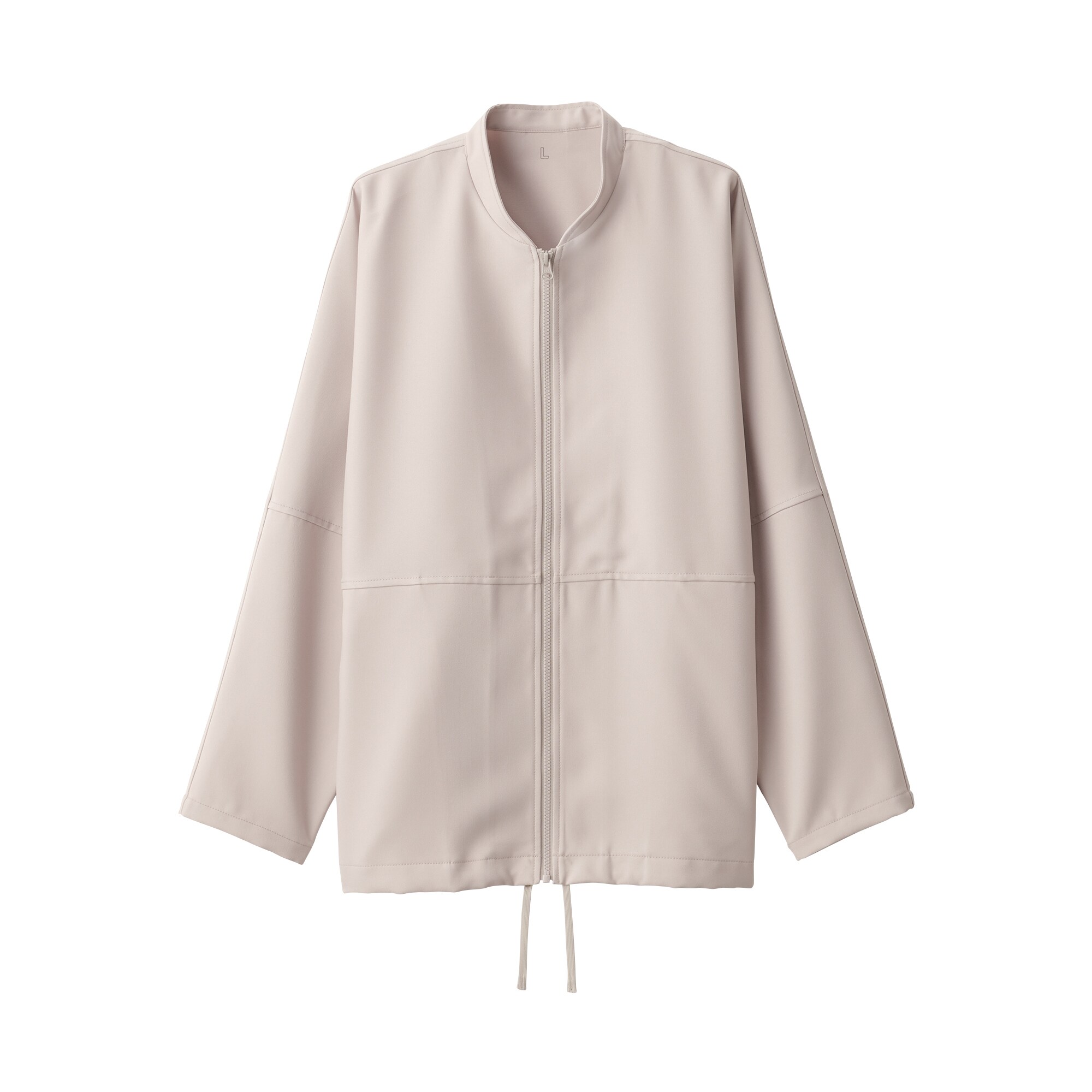 汚れが落ちやすいジップアップブルゾン