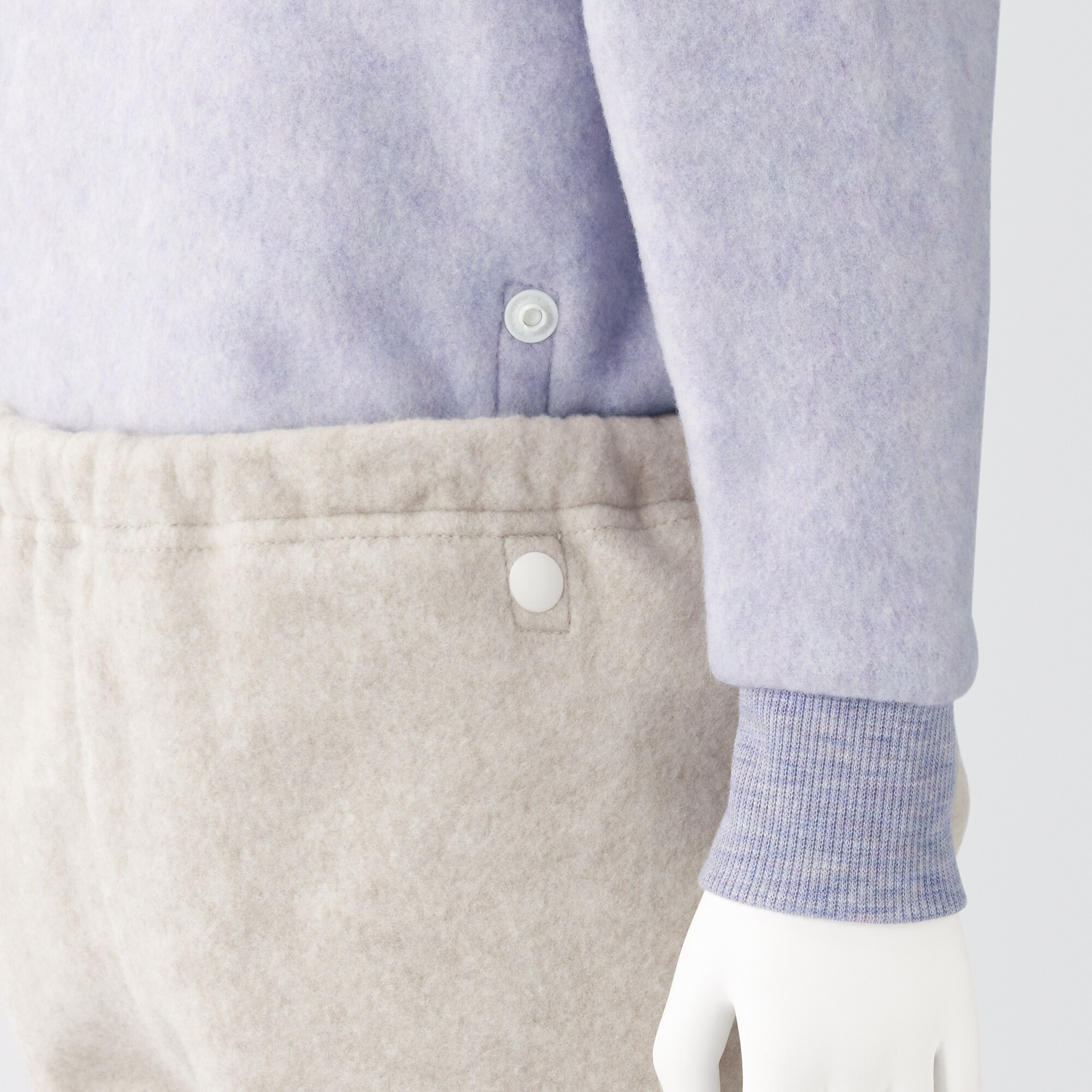 なめらかフリース　ルームウエアセット（ベビー）