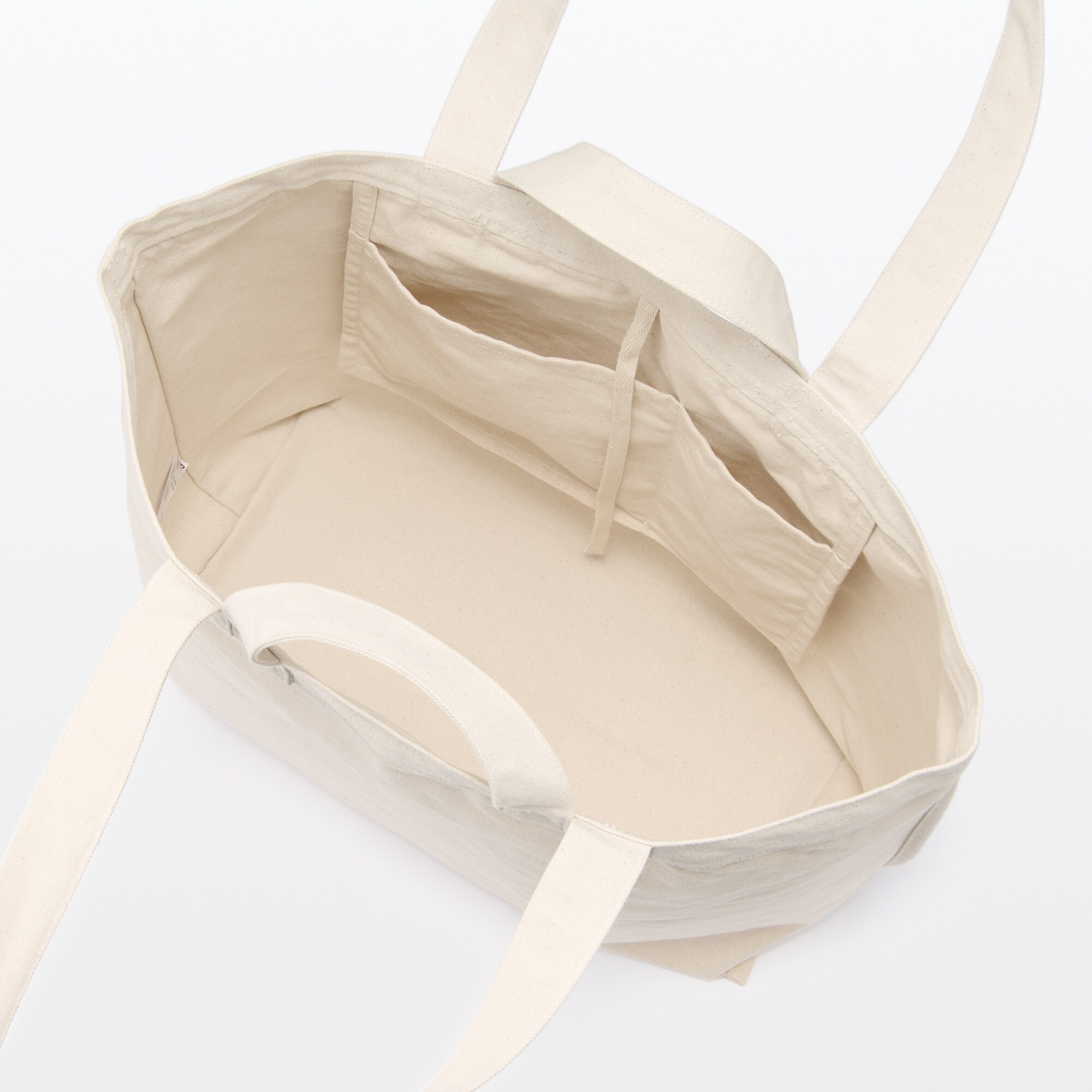 帆布　持ち手が二つあるトートバッグ