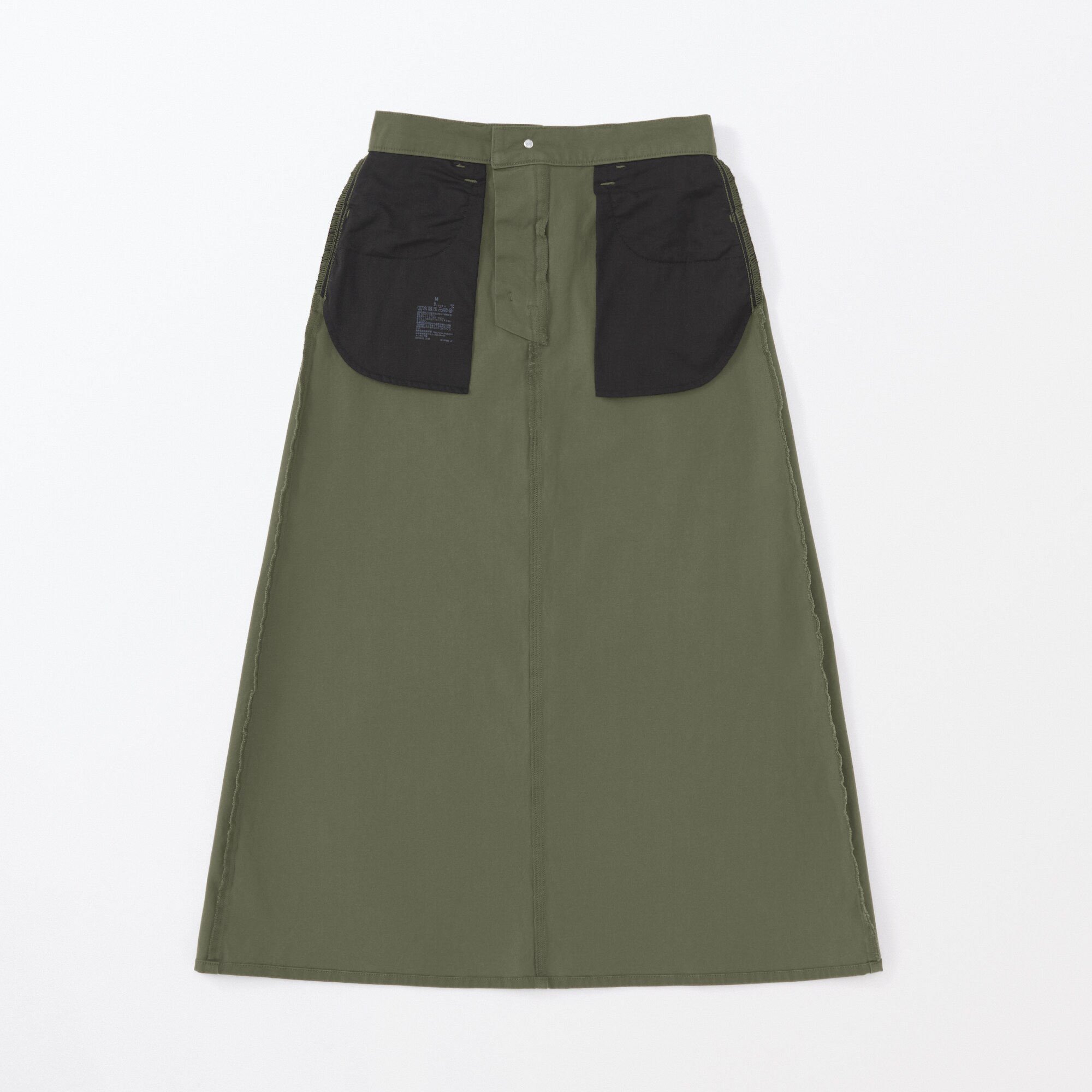 縦横ストレッチチノＡラインスカート