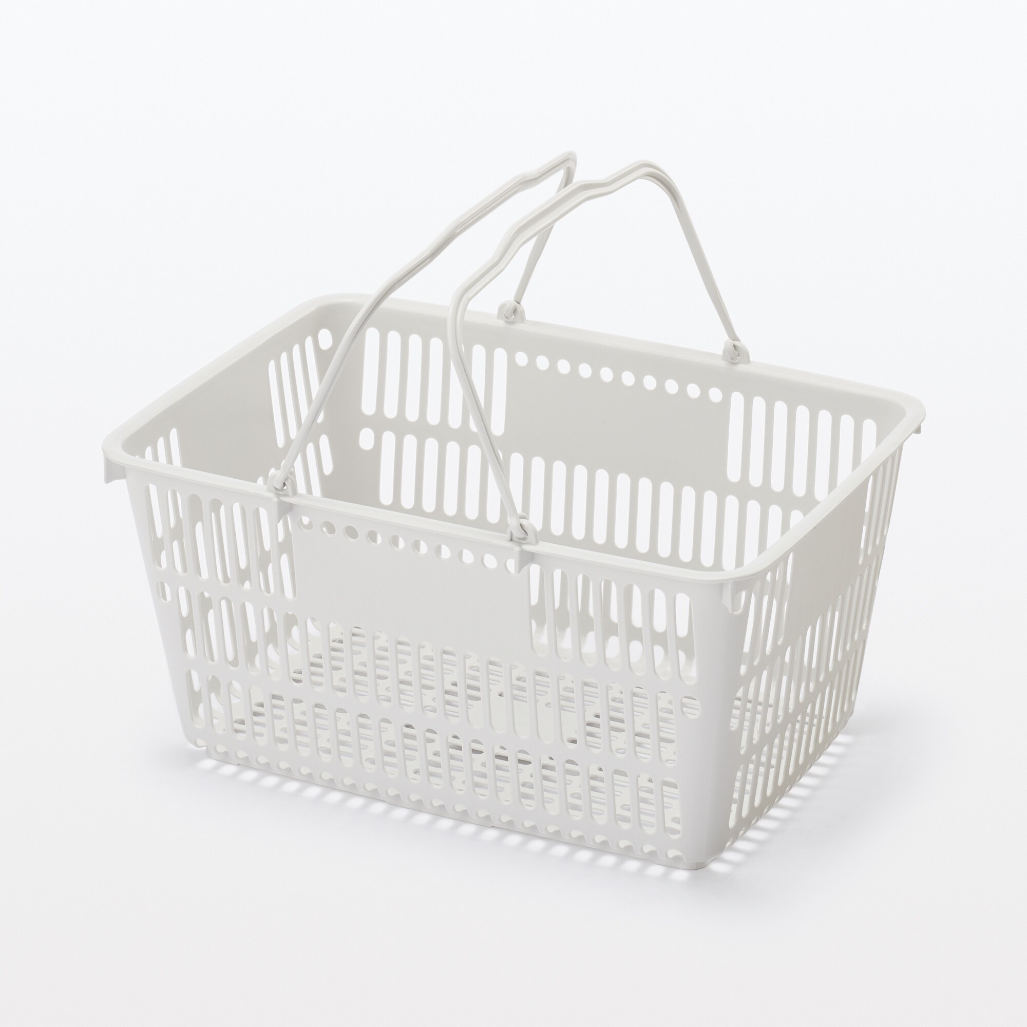 ポリプロピレン　買い物かご　約幅５２×奥行３６×高さ２５．５ｃｍ