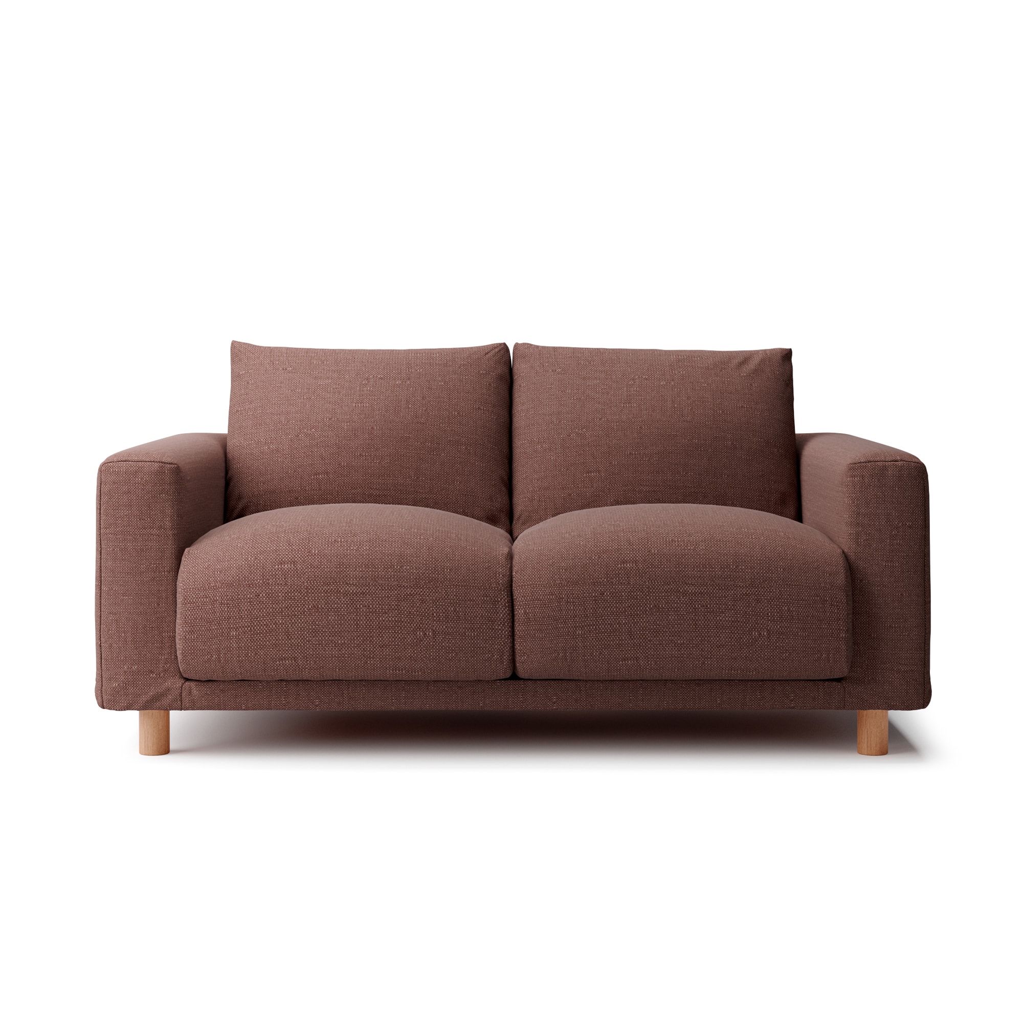 【カバー】綿ポリエステル変り織ソファ本体２シーターフェザーポケットコイル用カバー／ベージュ