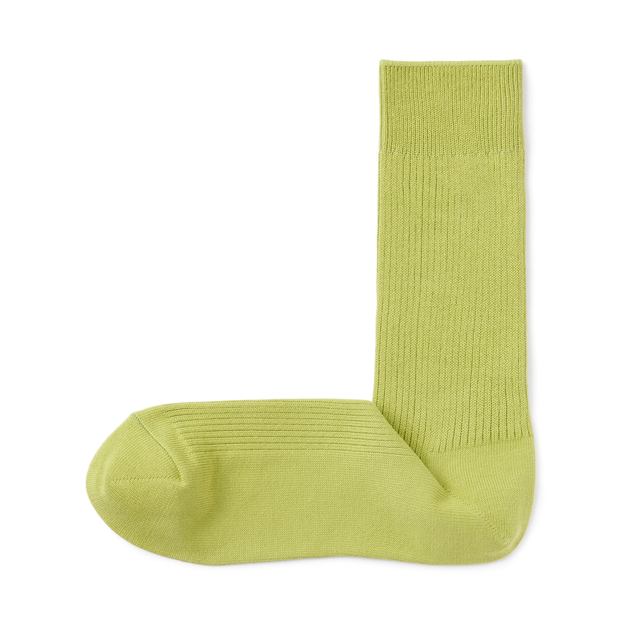 紳士　足なり直角　ズレ落ちにくいリブ編み靴下