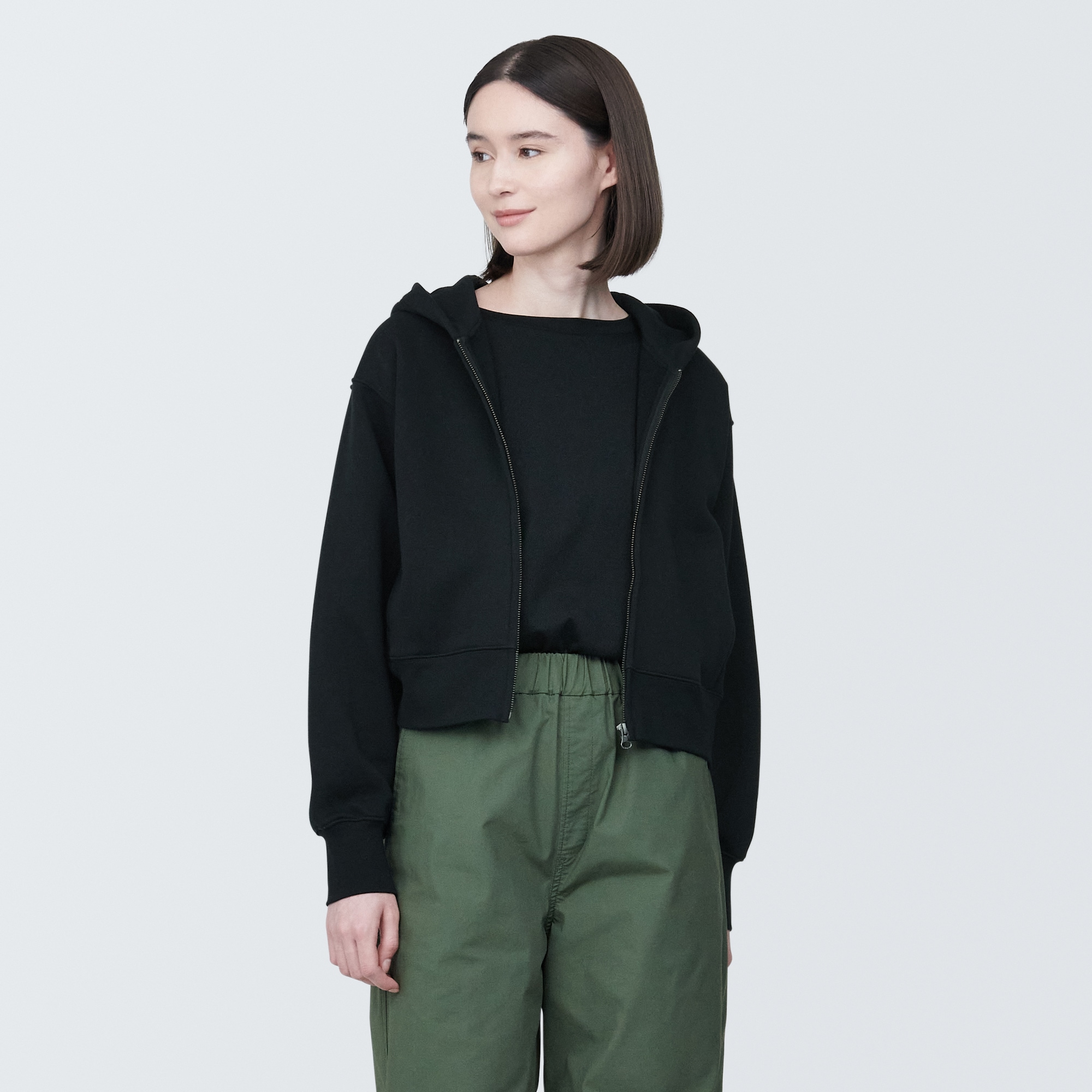 婦人　スウェットフルジップパーカ