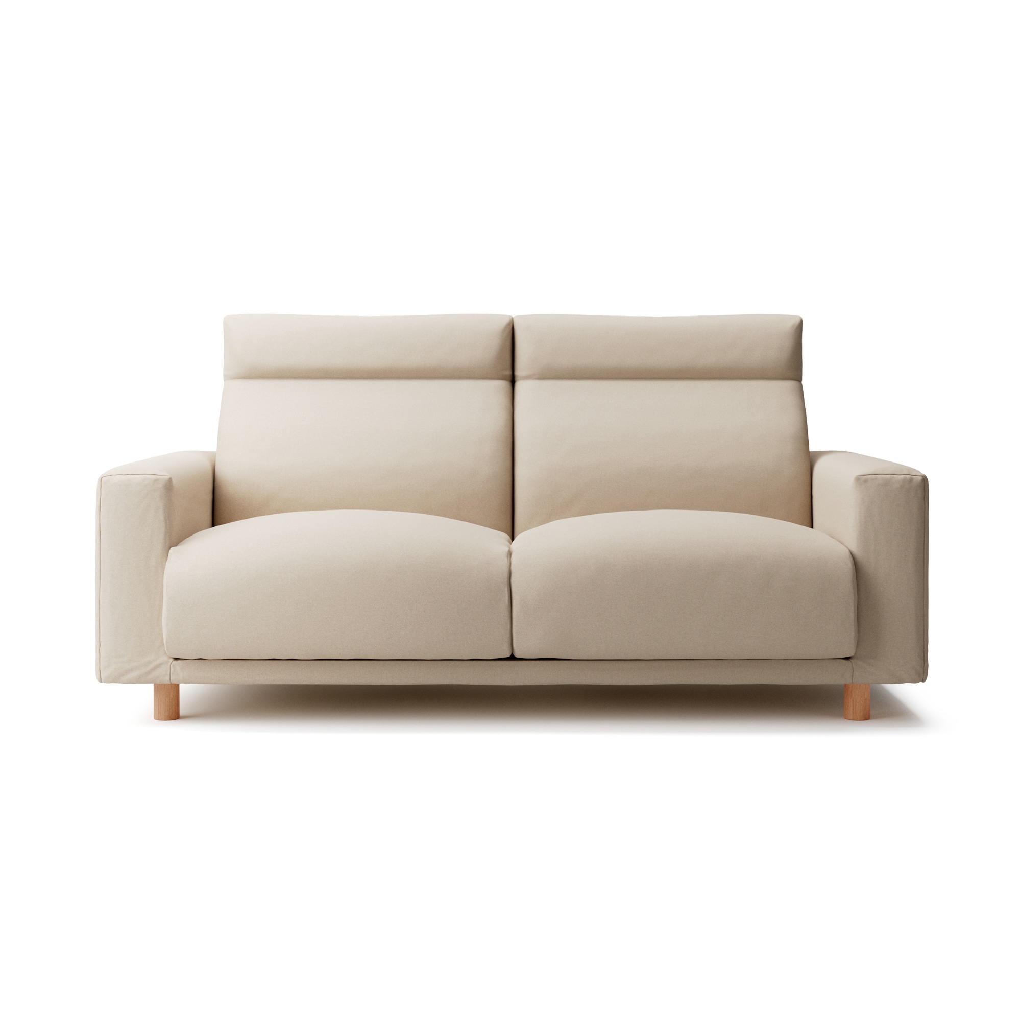 【カバー】綿シェニールソファ本体２．５Ｓフェザーポケットコイルハイバック用カバー／Ｌグレー