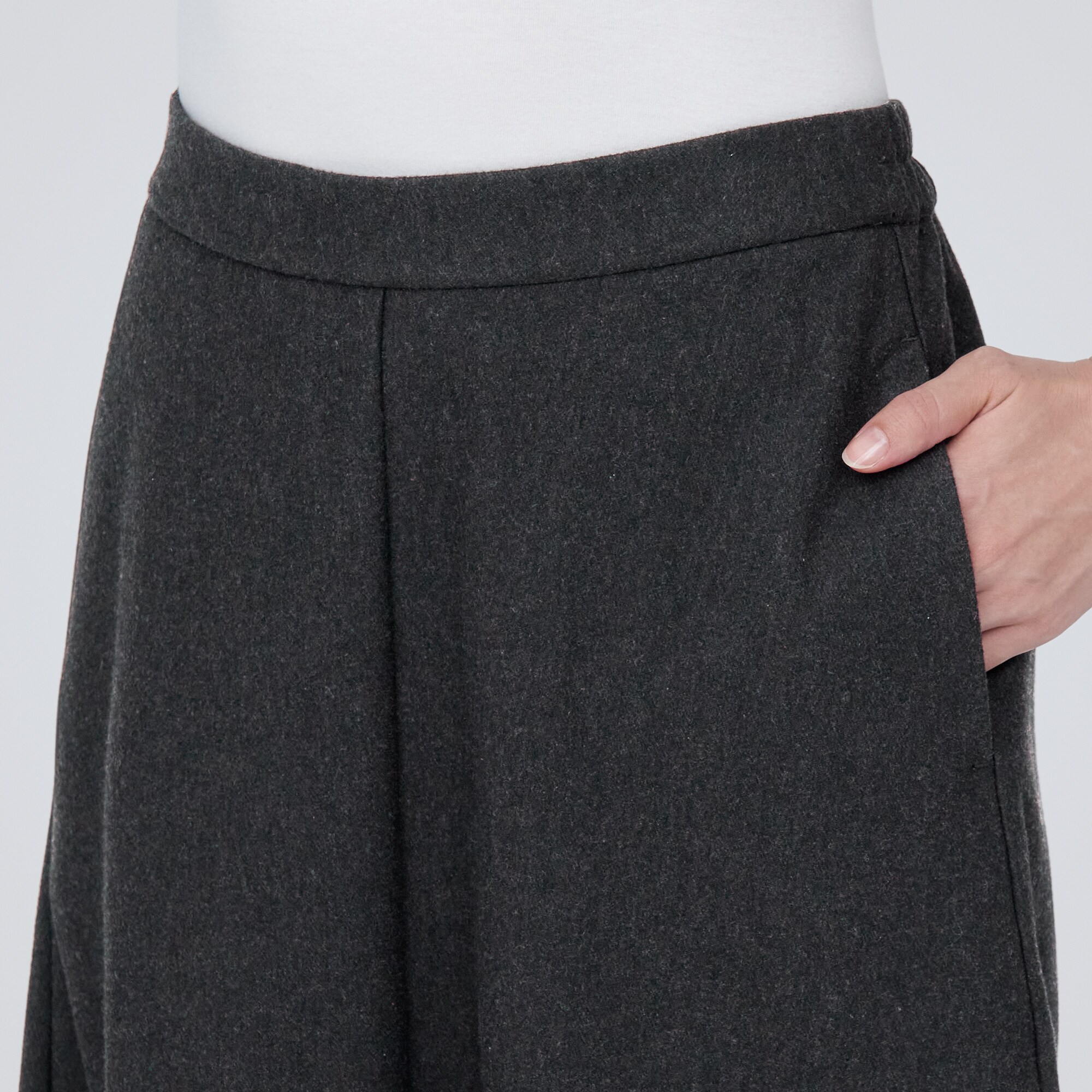 ストレッチ起毛フレアスカート