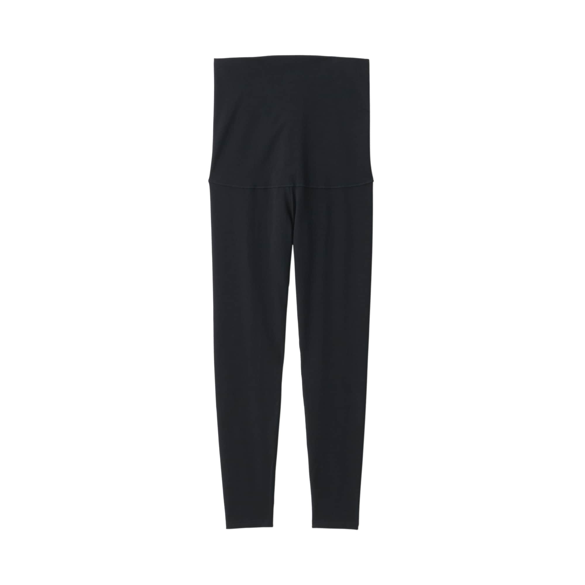 ストレッチ天竺編み　腹巻つきレギンス（十分丈）